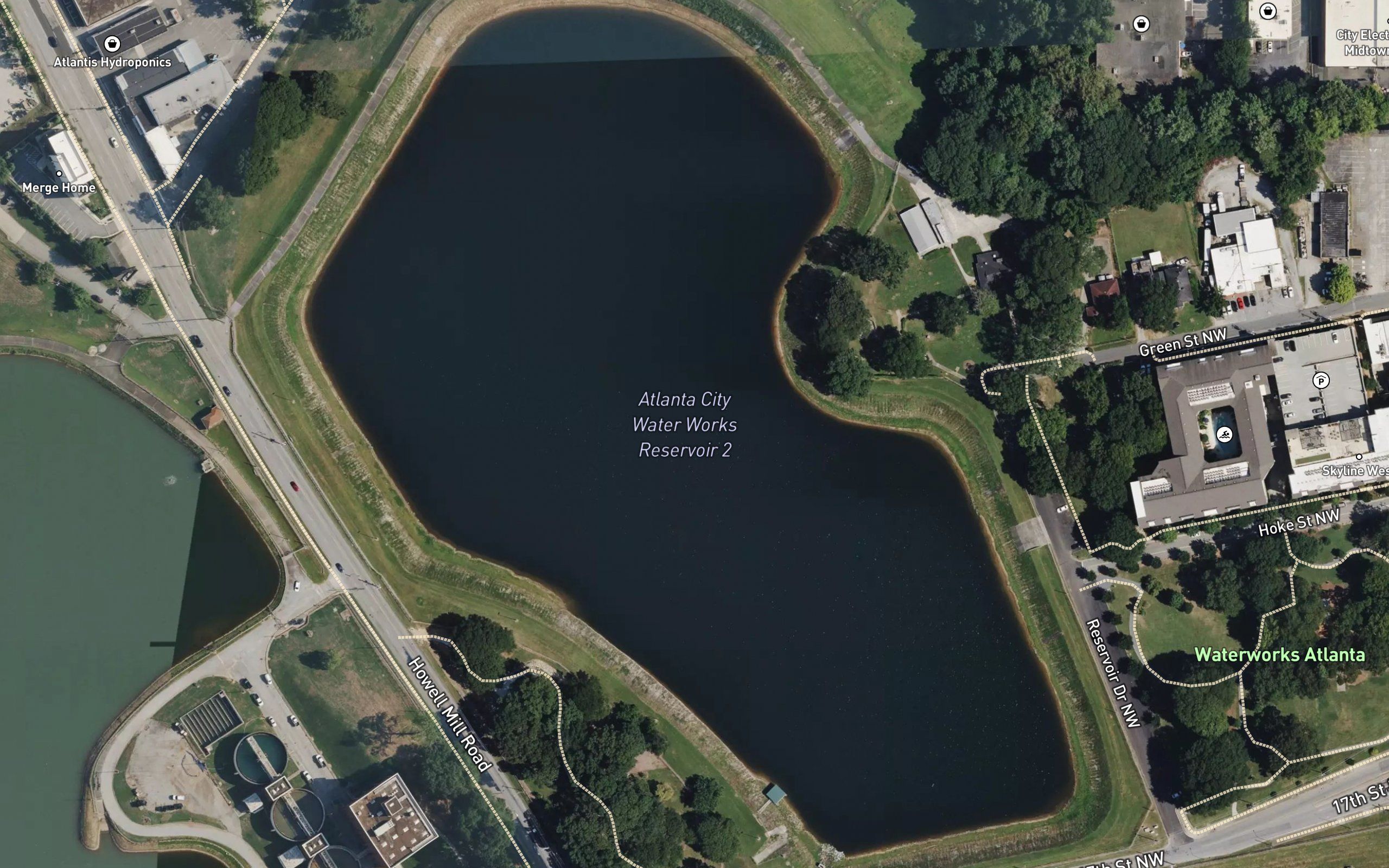 Atlanta City Water Works Reservoir Number Two