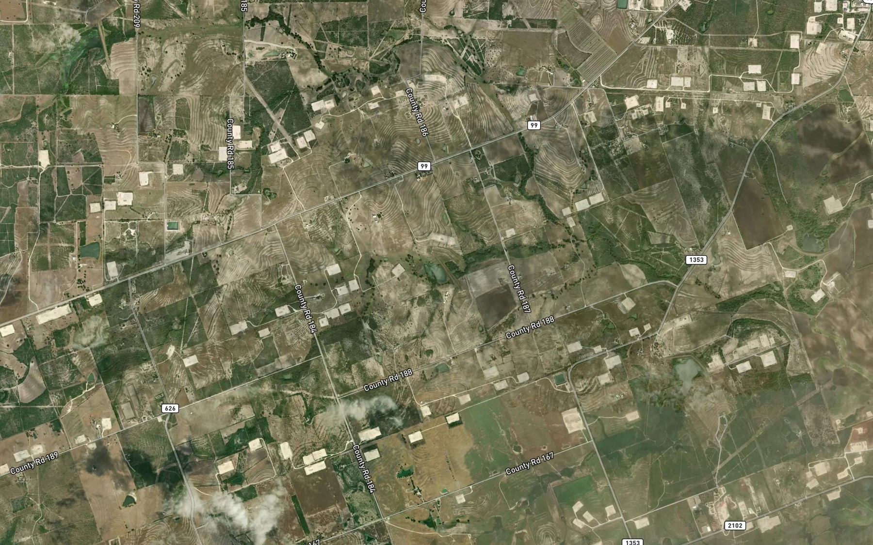 Satellite map of the Soil Conservation Service Site 8 Reservoir
