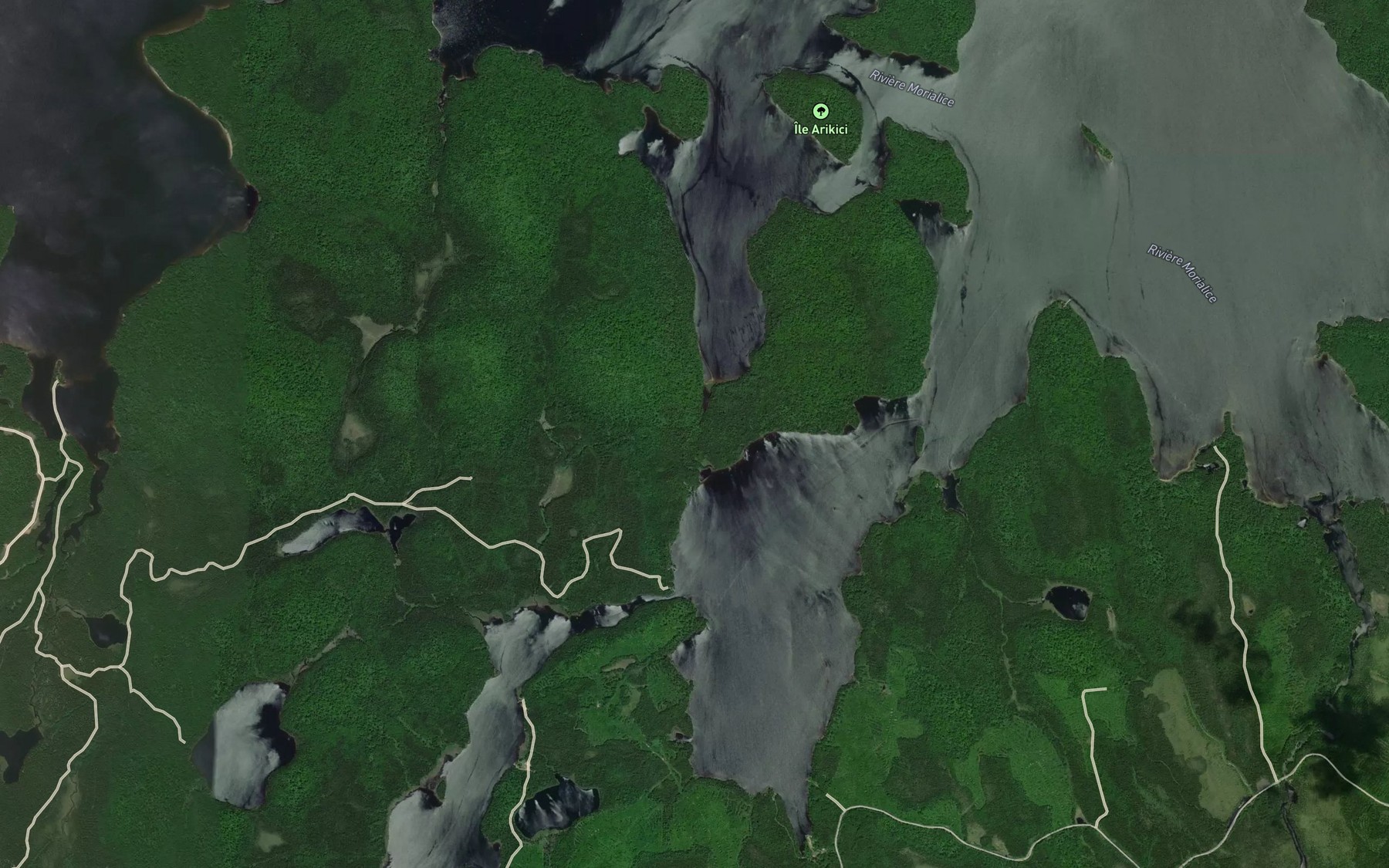 Satellite map of the Baie Arikici