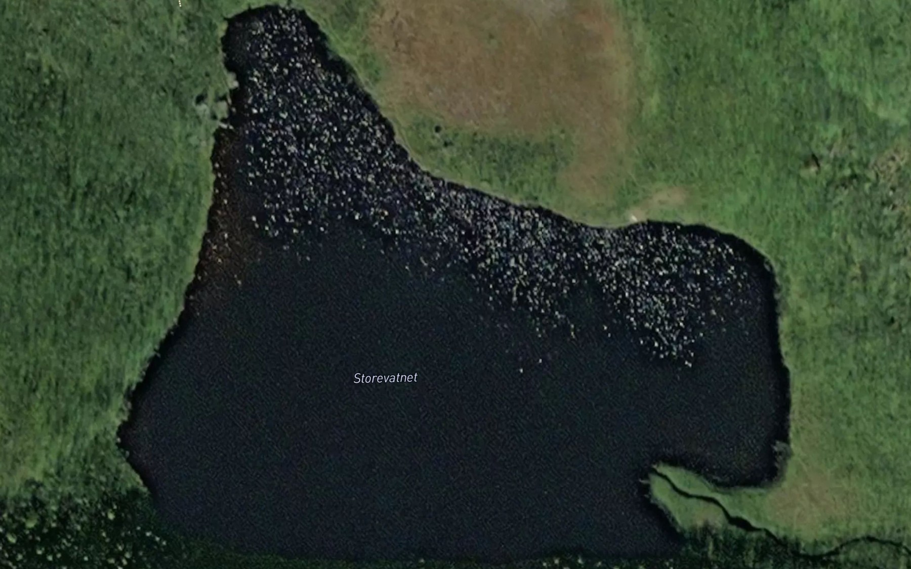 Satellite map of the Storevatnet