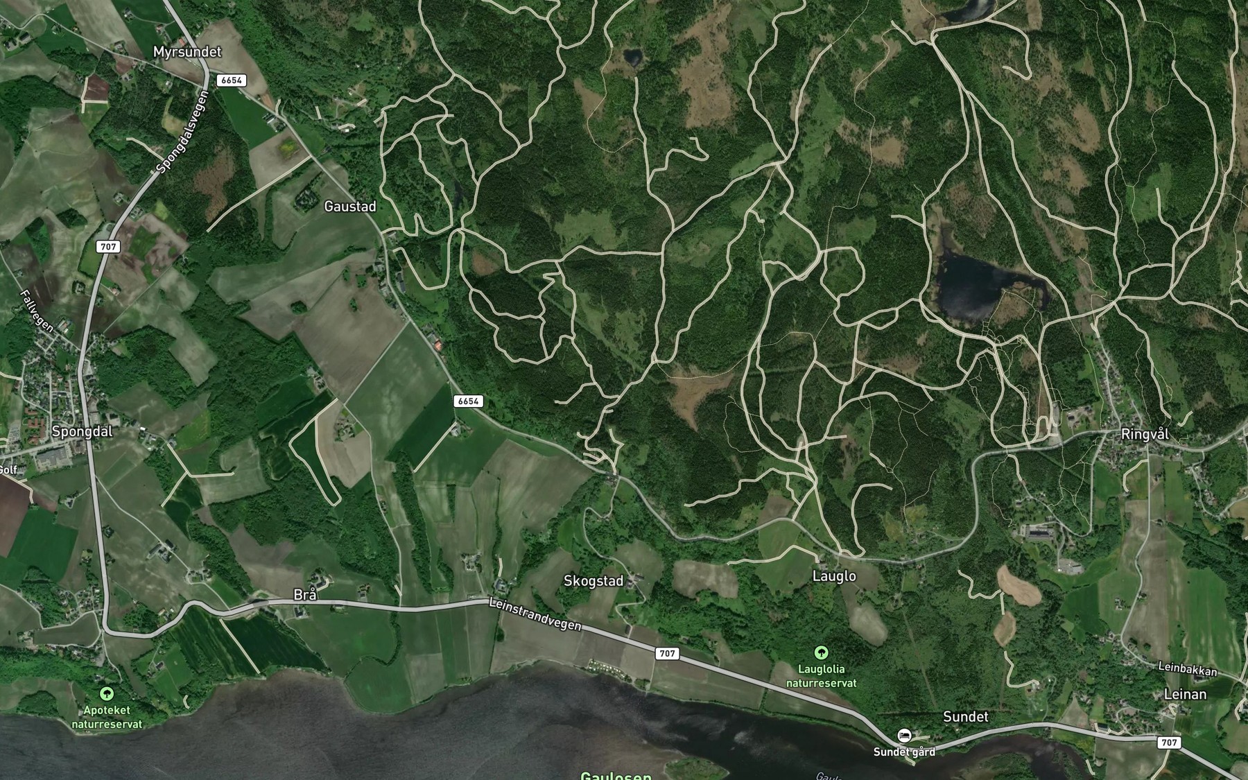 Satellite map of the Gravbekken