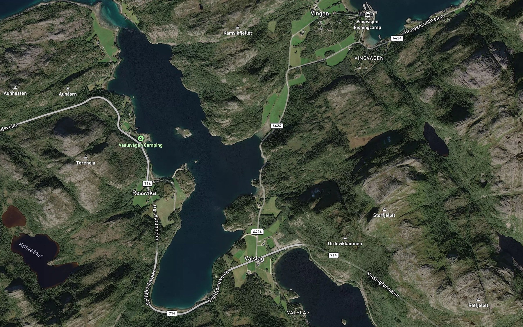 Satellite map of the Hammallvika