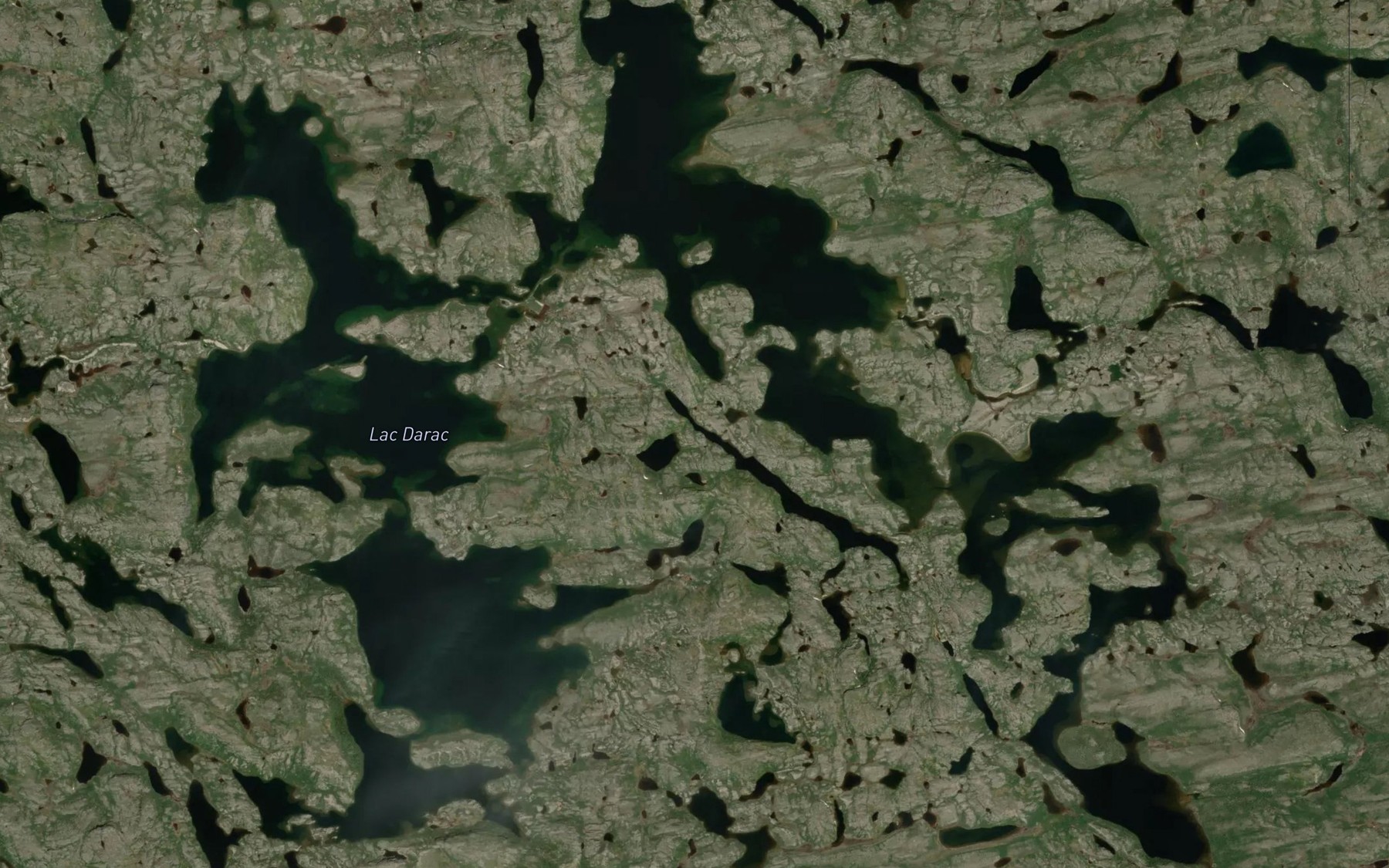 Satellite map of the Lac Darac