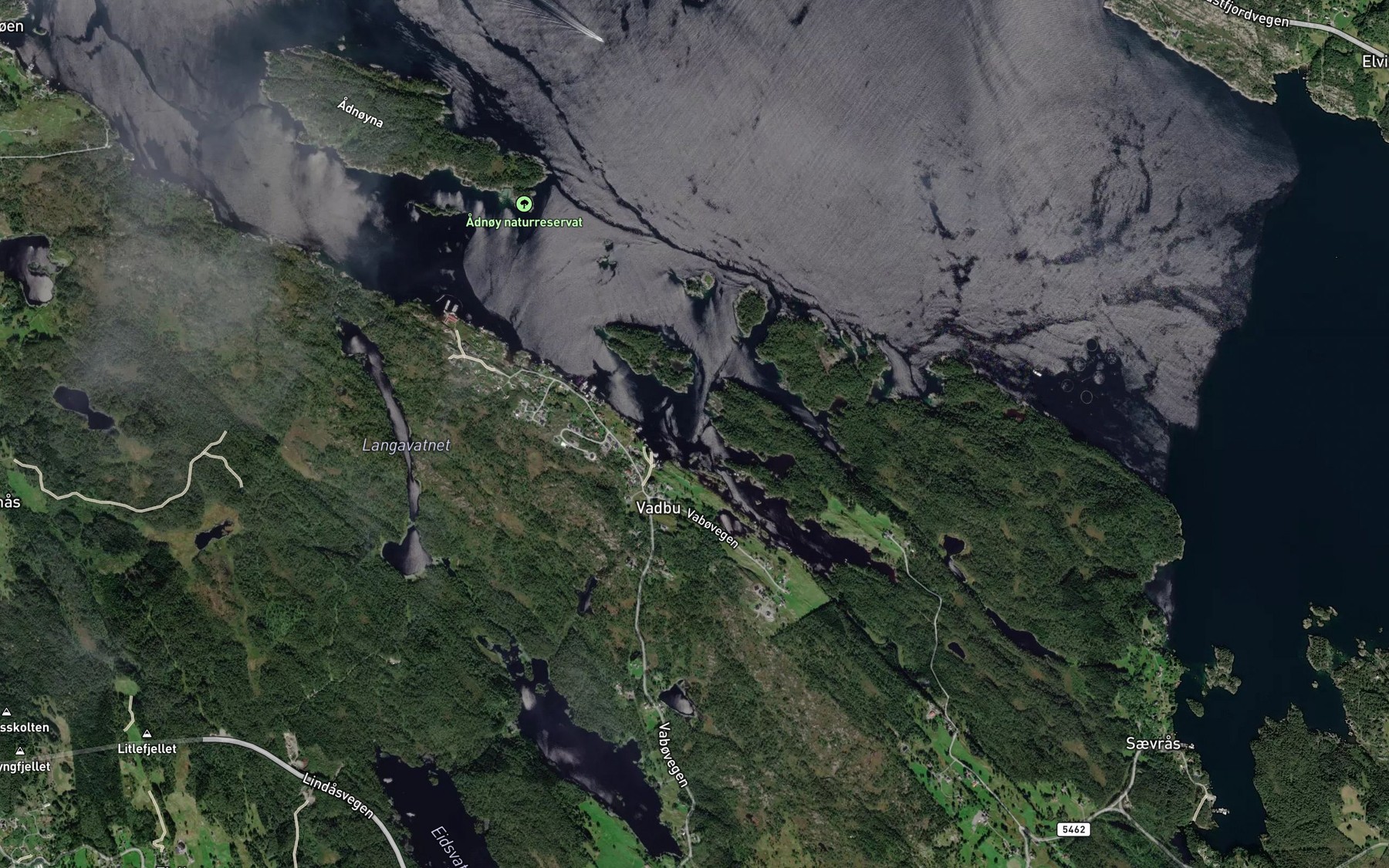 Satellite map of the Vadbuvagen