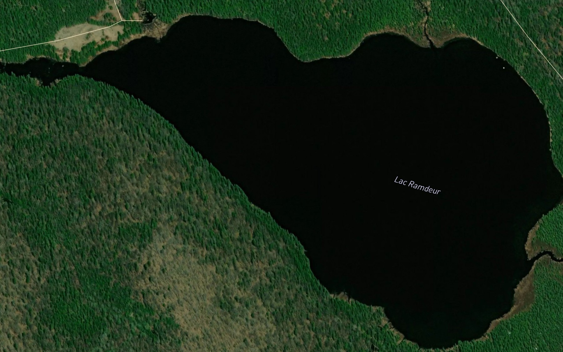 Satellite map of the Lac Ramdeur