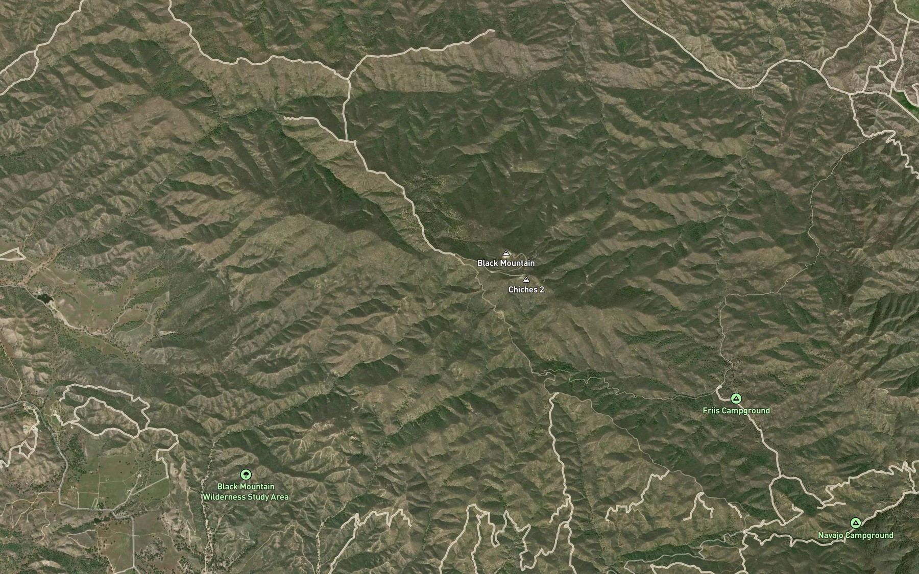 Satellite map of the Balloon Spring