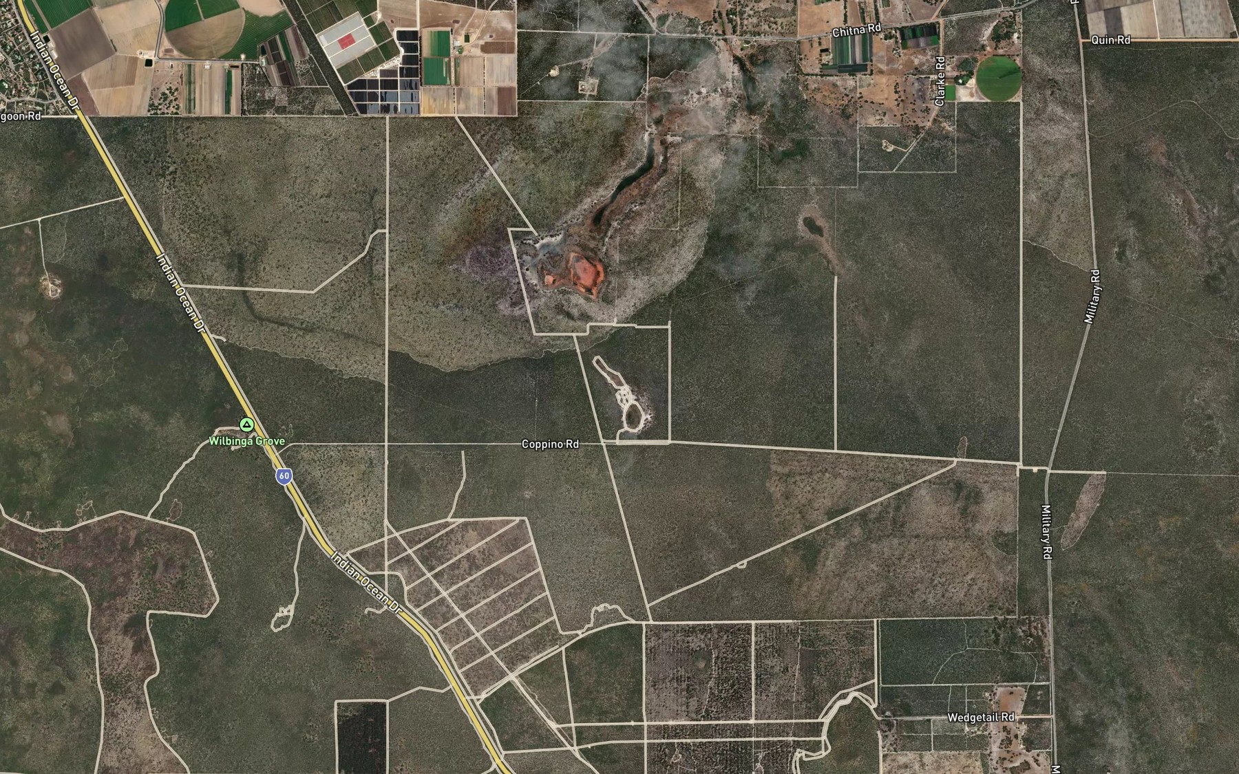Satellite map of the Coppino Lake