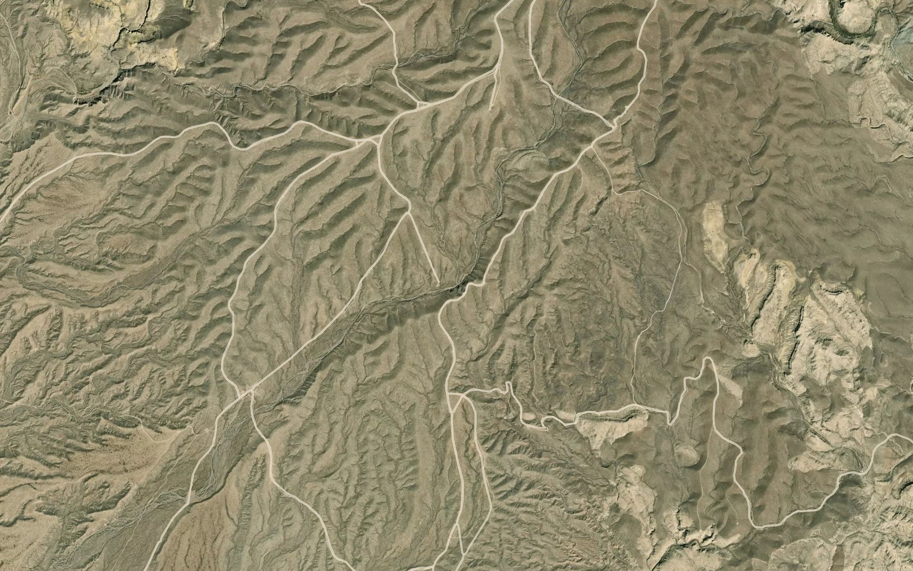 Satellite map of the Tortolo Creek