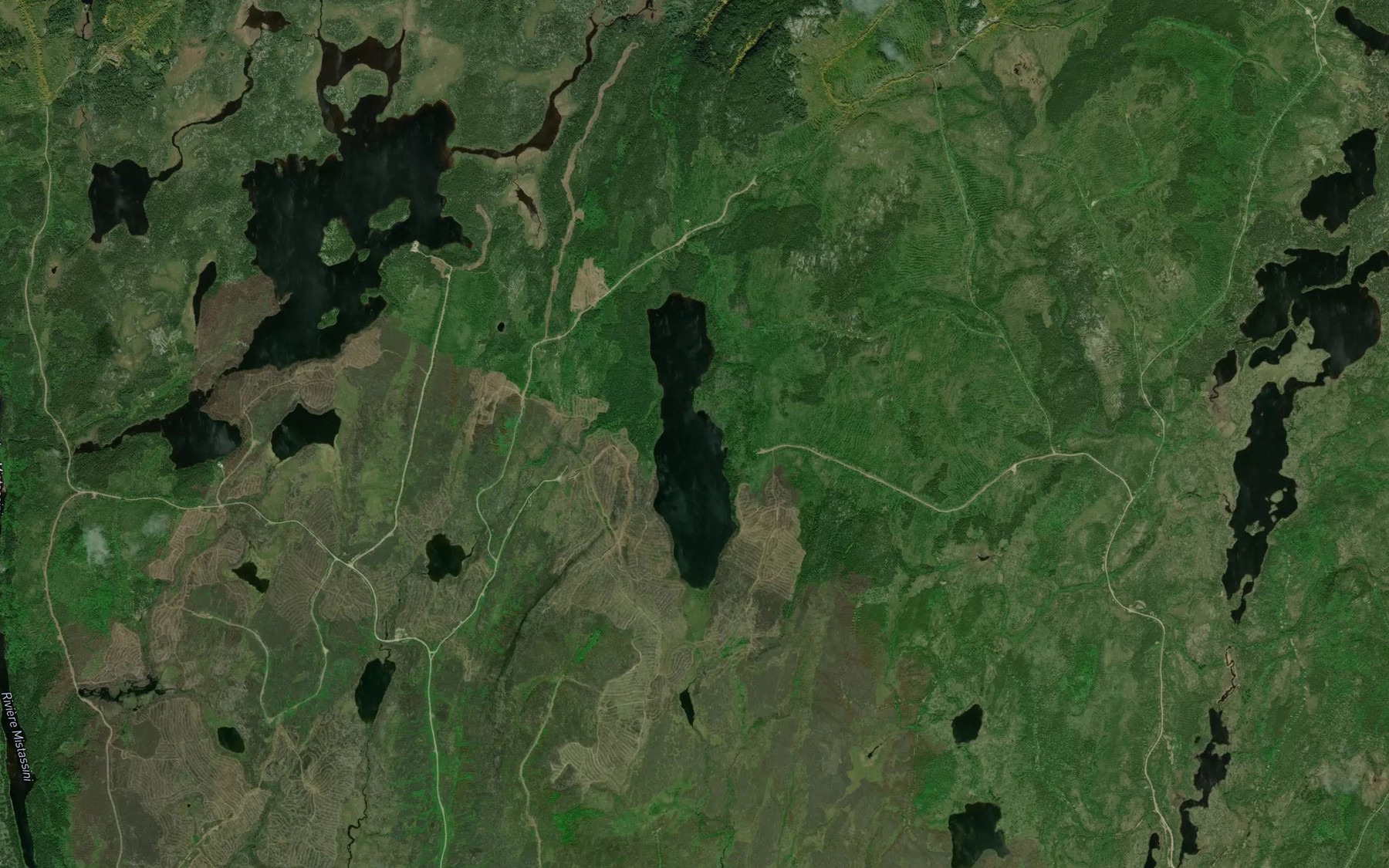 Satellite map of the Lac Helene
