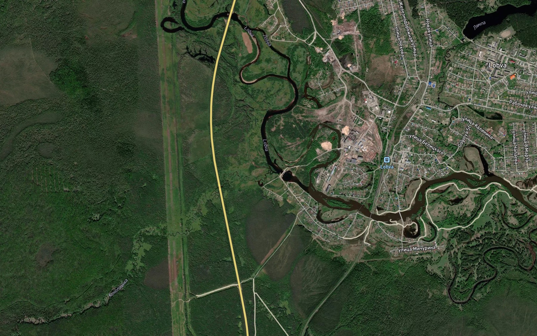 Satellite map of the Konoplyanka