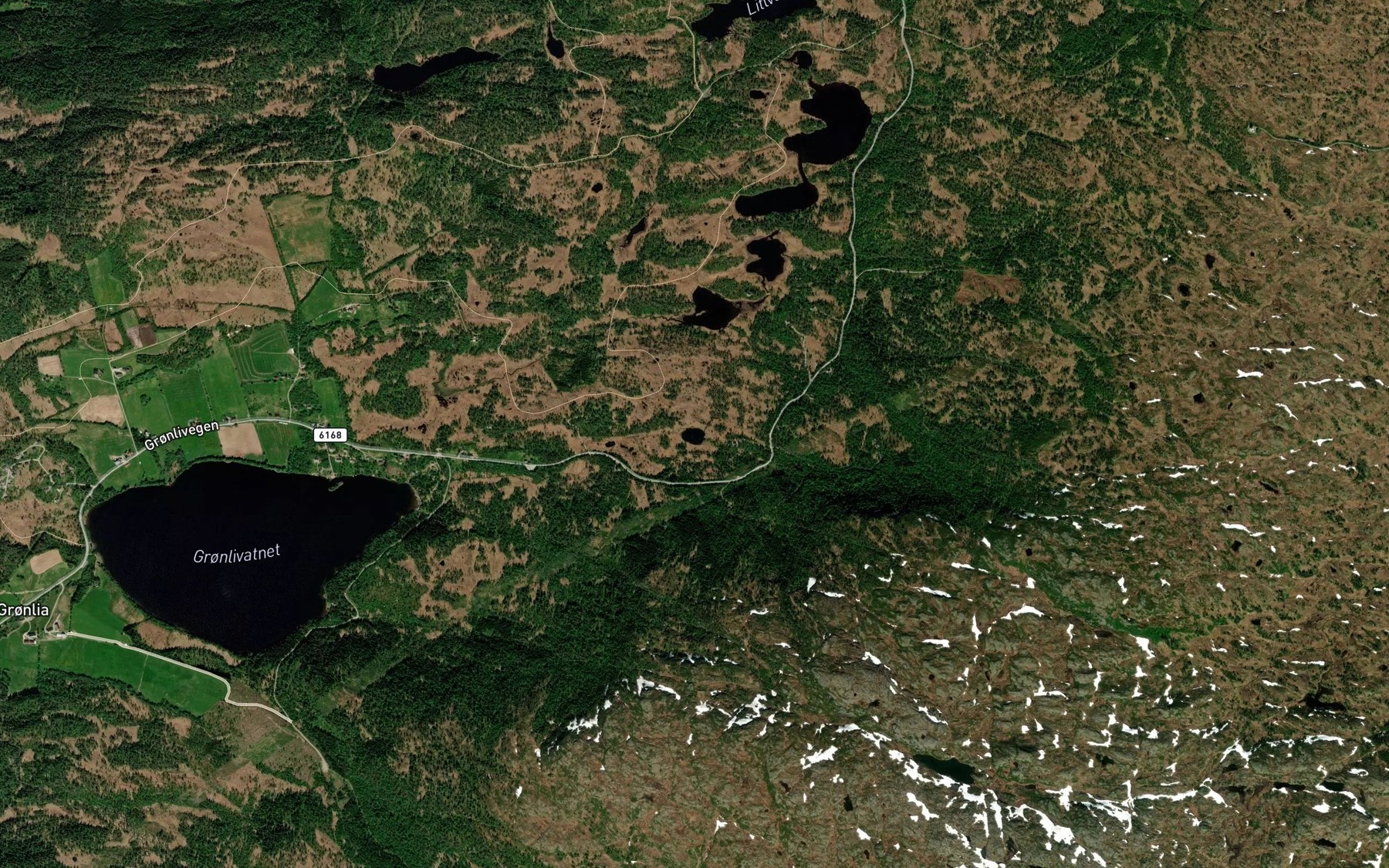 Satellite map of the Droftingtjonna