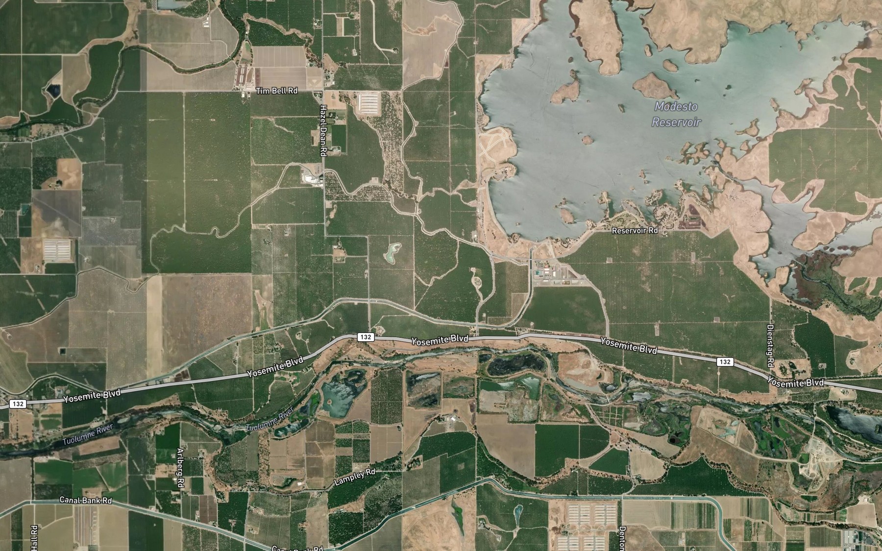 Satellite map of the Lateral Number Two