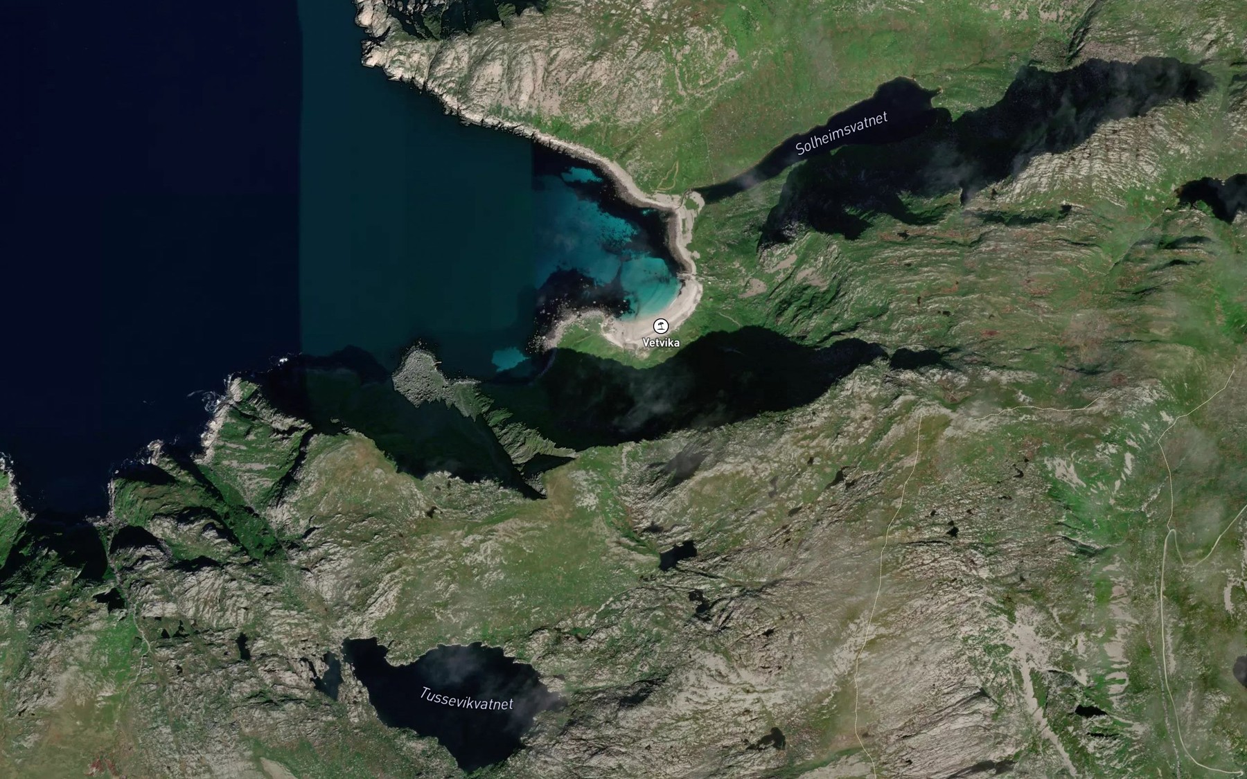 Satellite map of the Krypselva