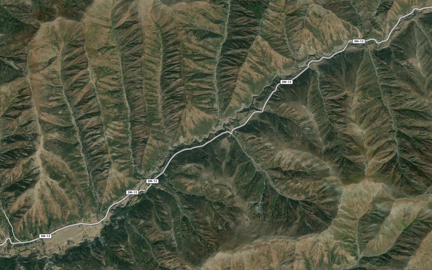 Satellite map of the Tuyuk-Suu