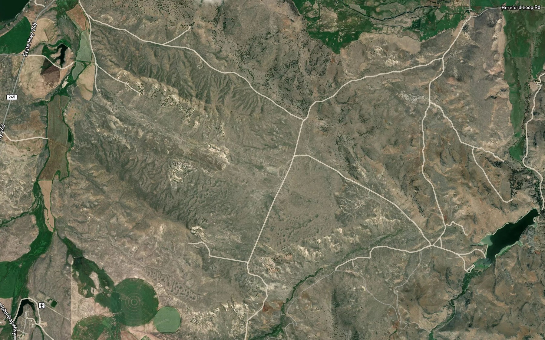 Satellite map of the Denny Pond