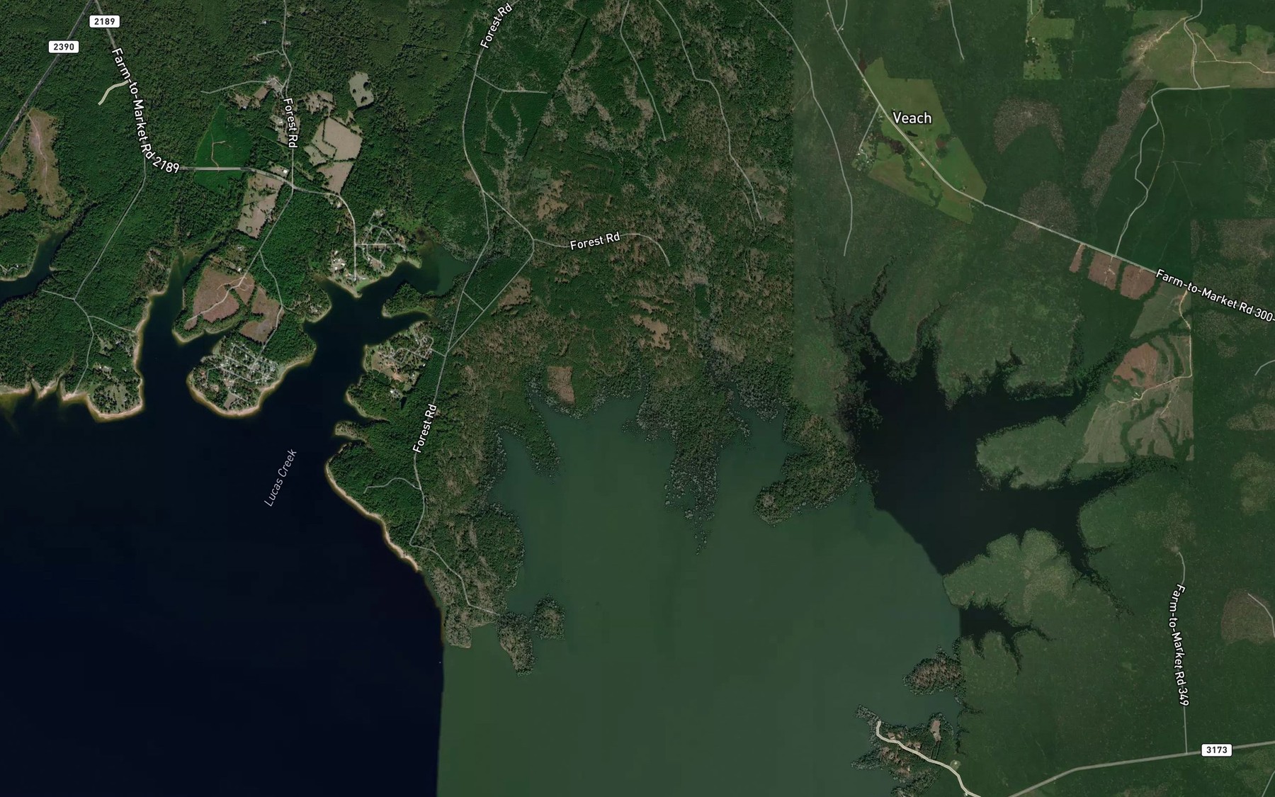 Satellite map of the Doggy Creek