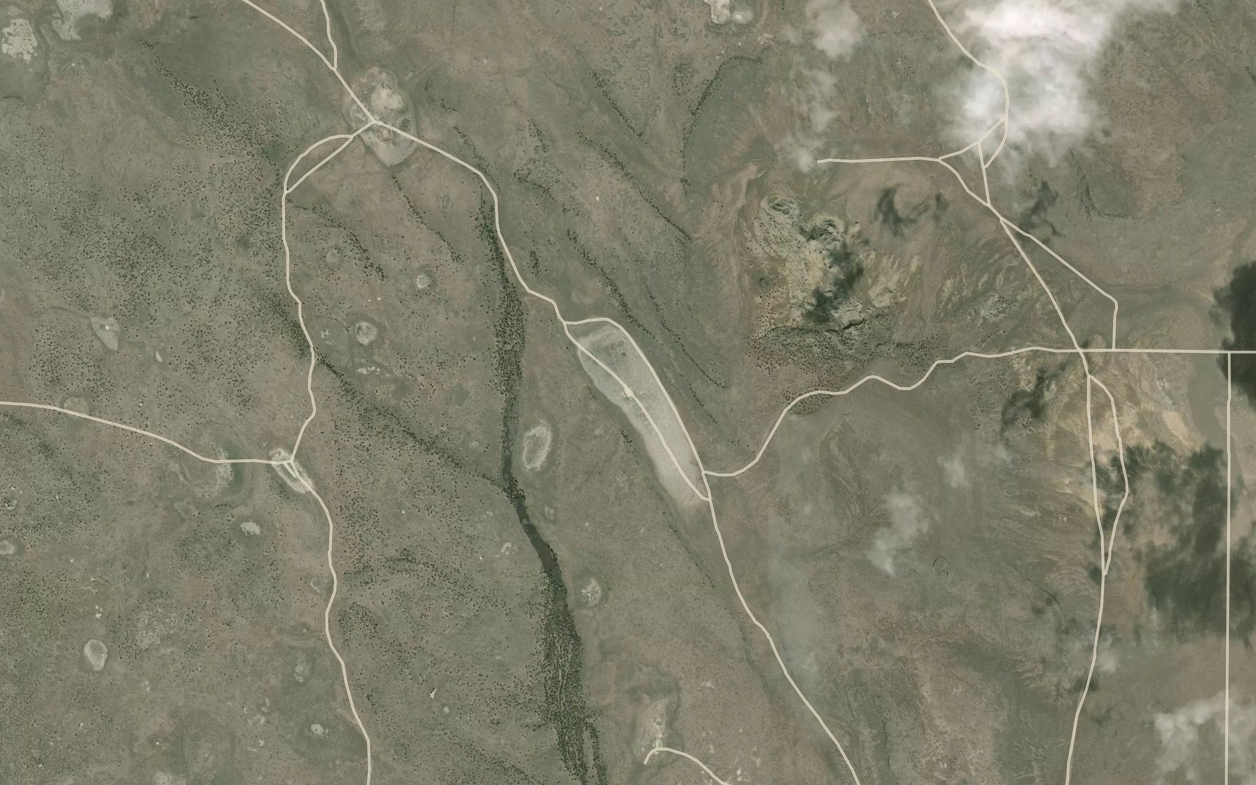 Satellite map of the Oblong Waterhole