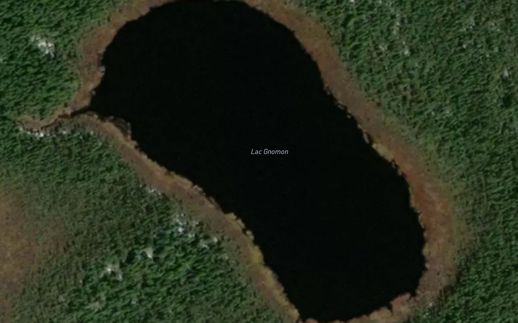 Satellite map of the Lac Gnomon