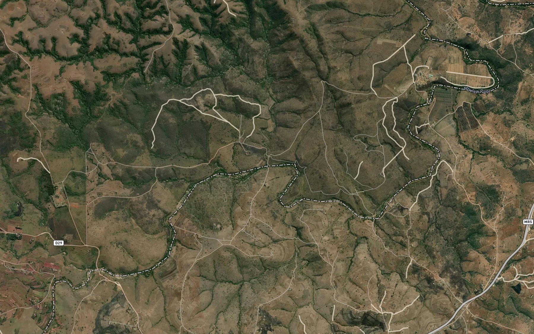 Satellite map of the Ngotsha