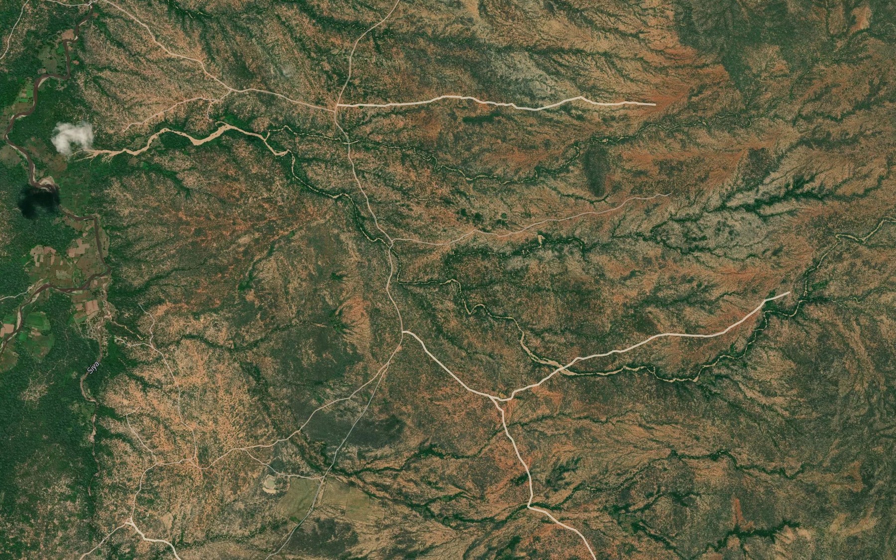Satellite map of the Lolmorton