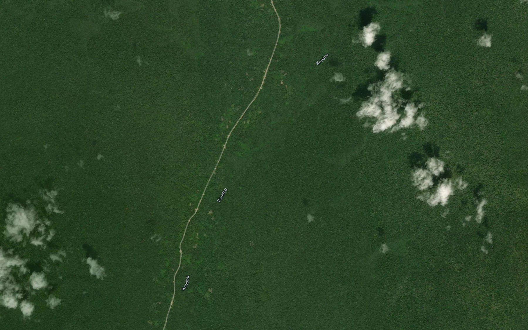 Satellite map of the Modiba