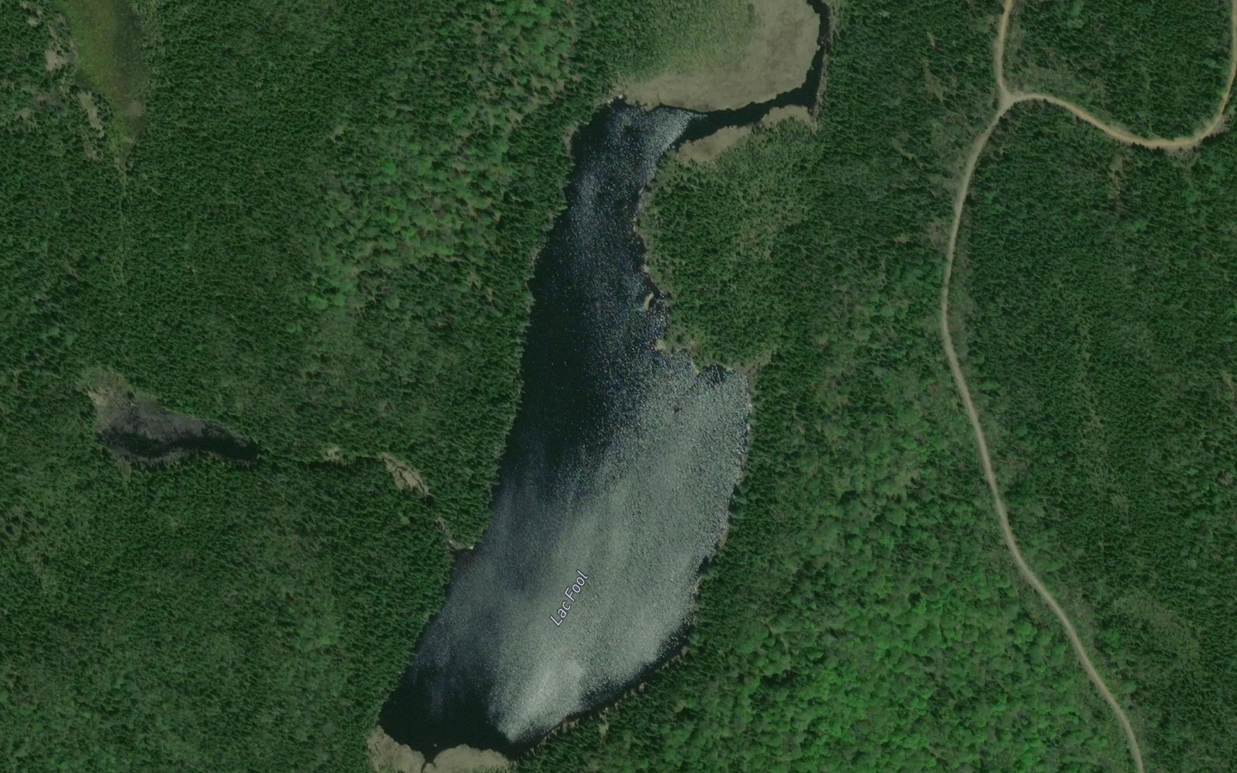 Satellite map of the Lac Fool