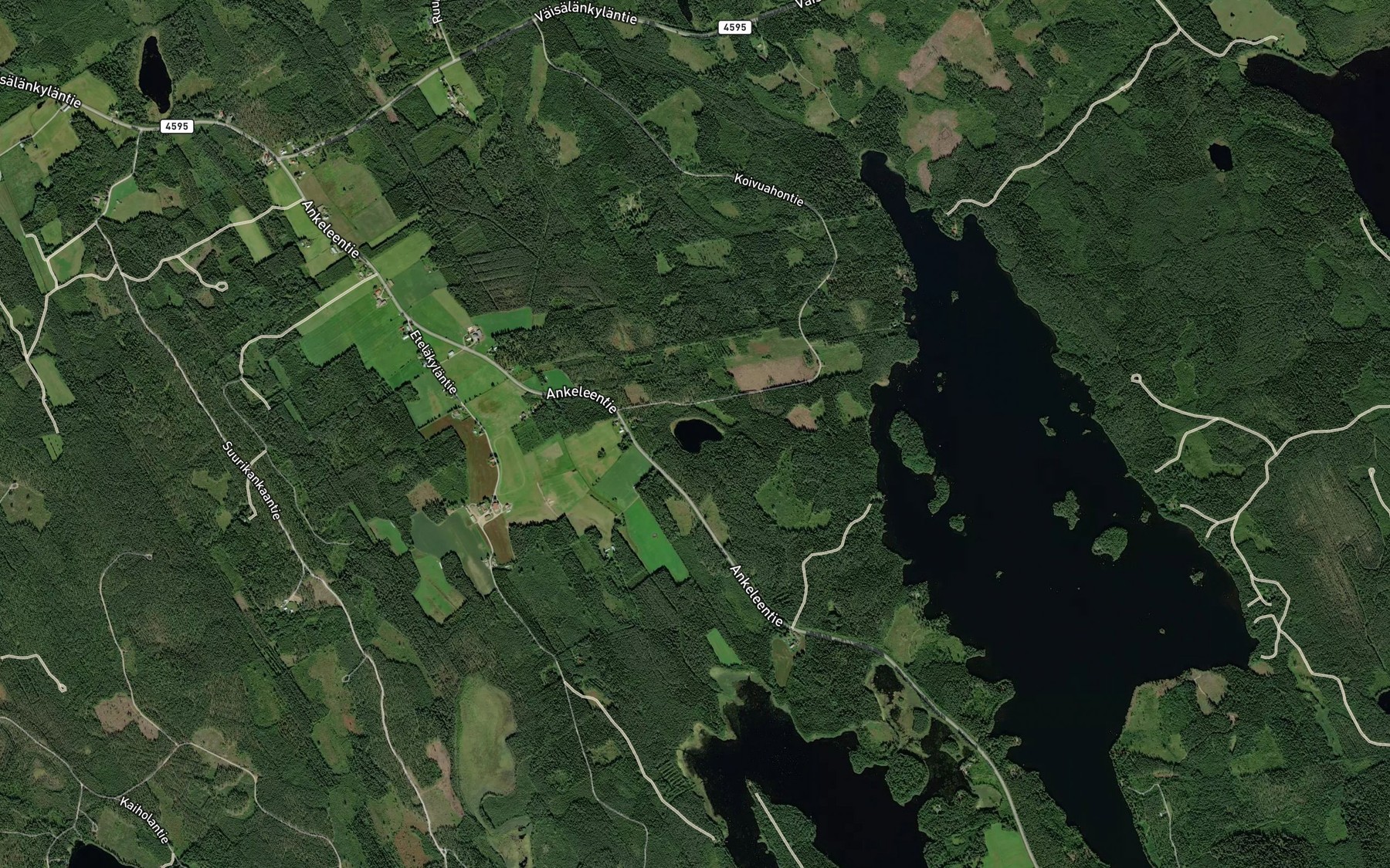 Satellite map of the Valkealampi