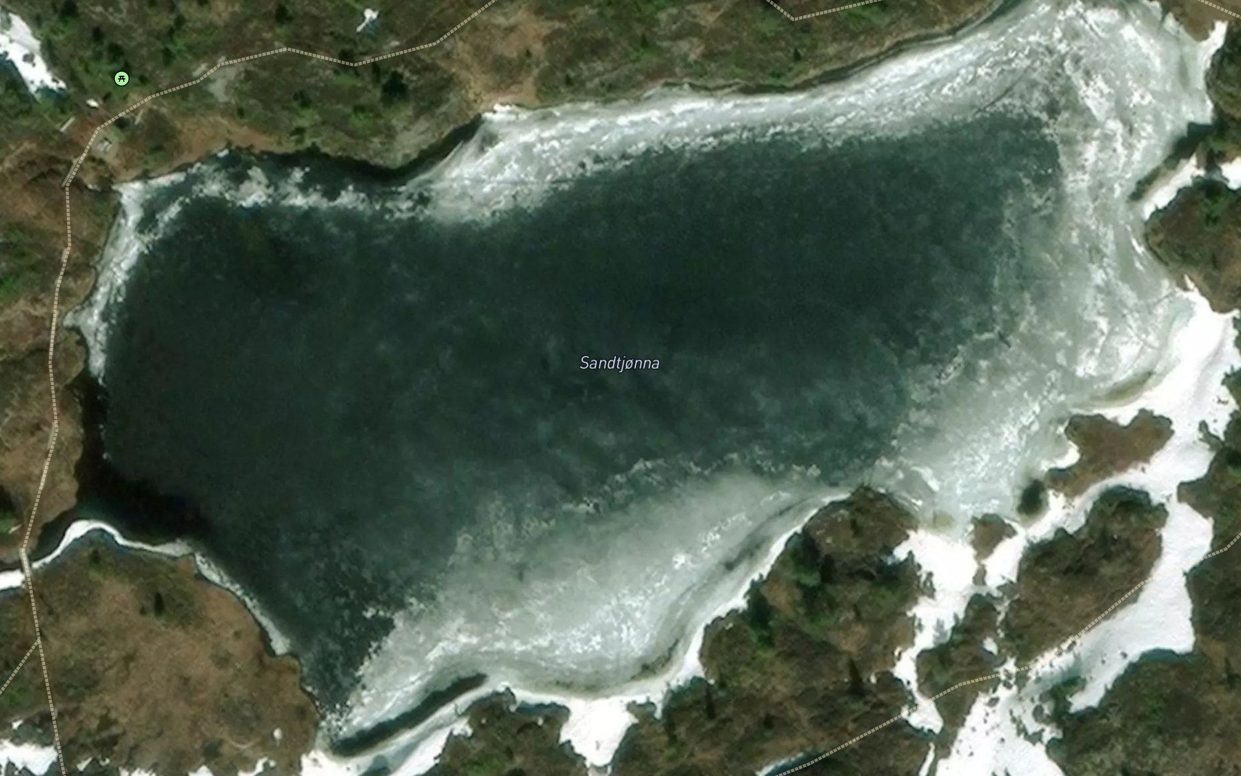 Satellite map of the Sandtjorna