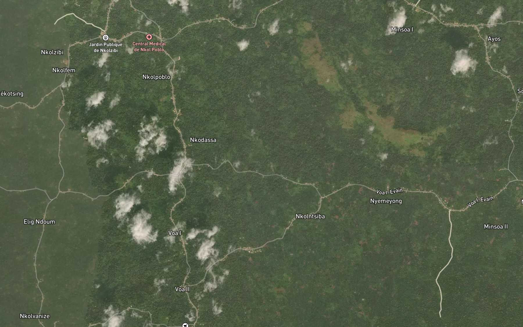 Satellite map of the Ntiba