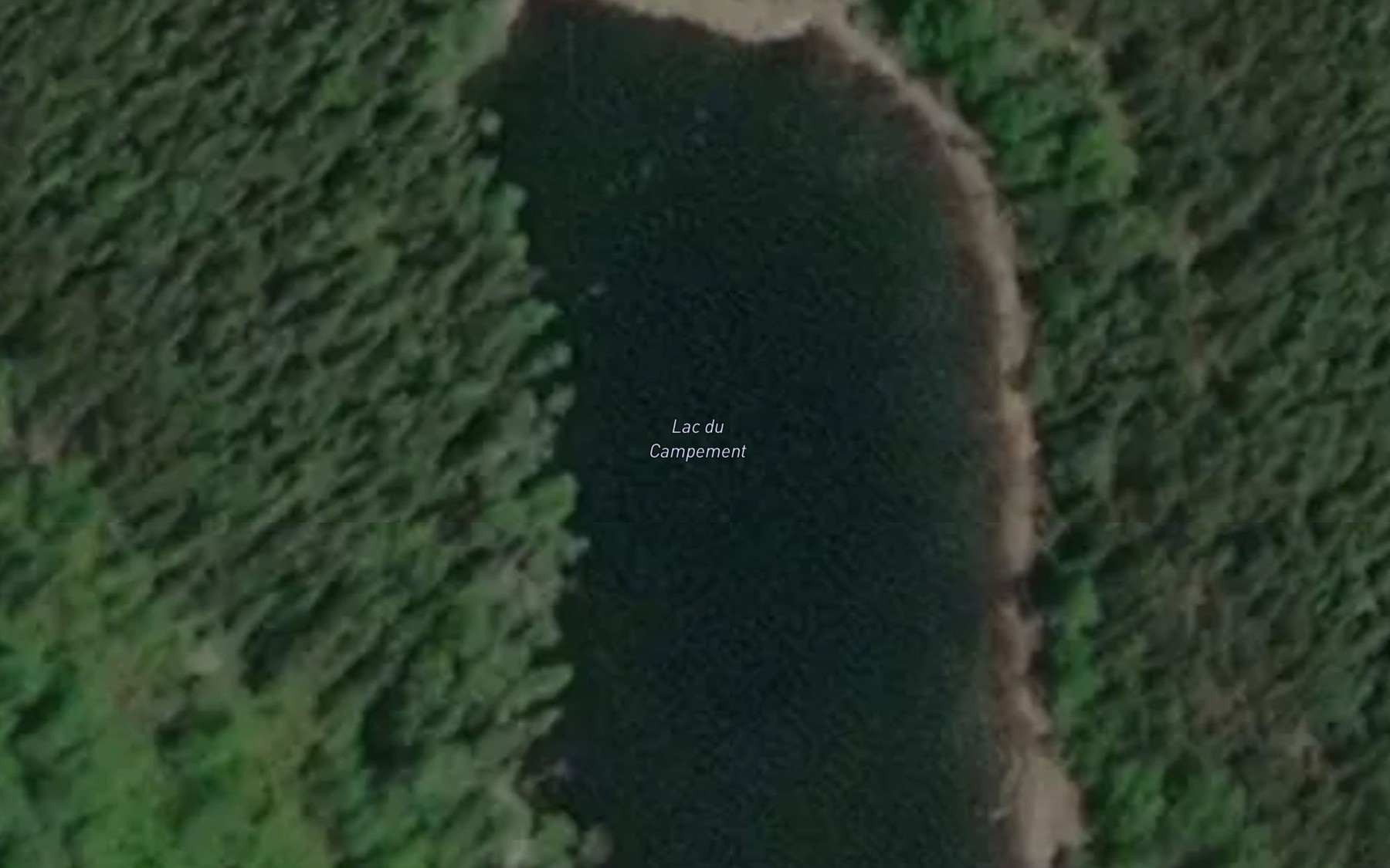 Satellite map of the Lac du Campement