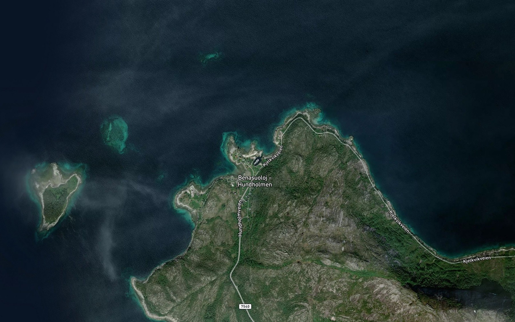 Satellite map of the Sorosen