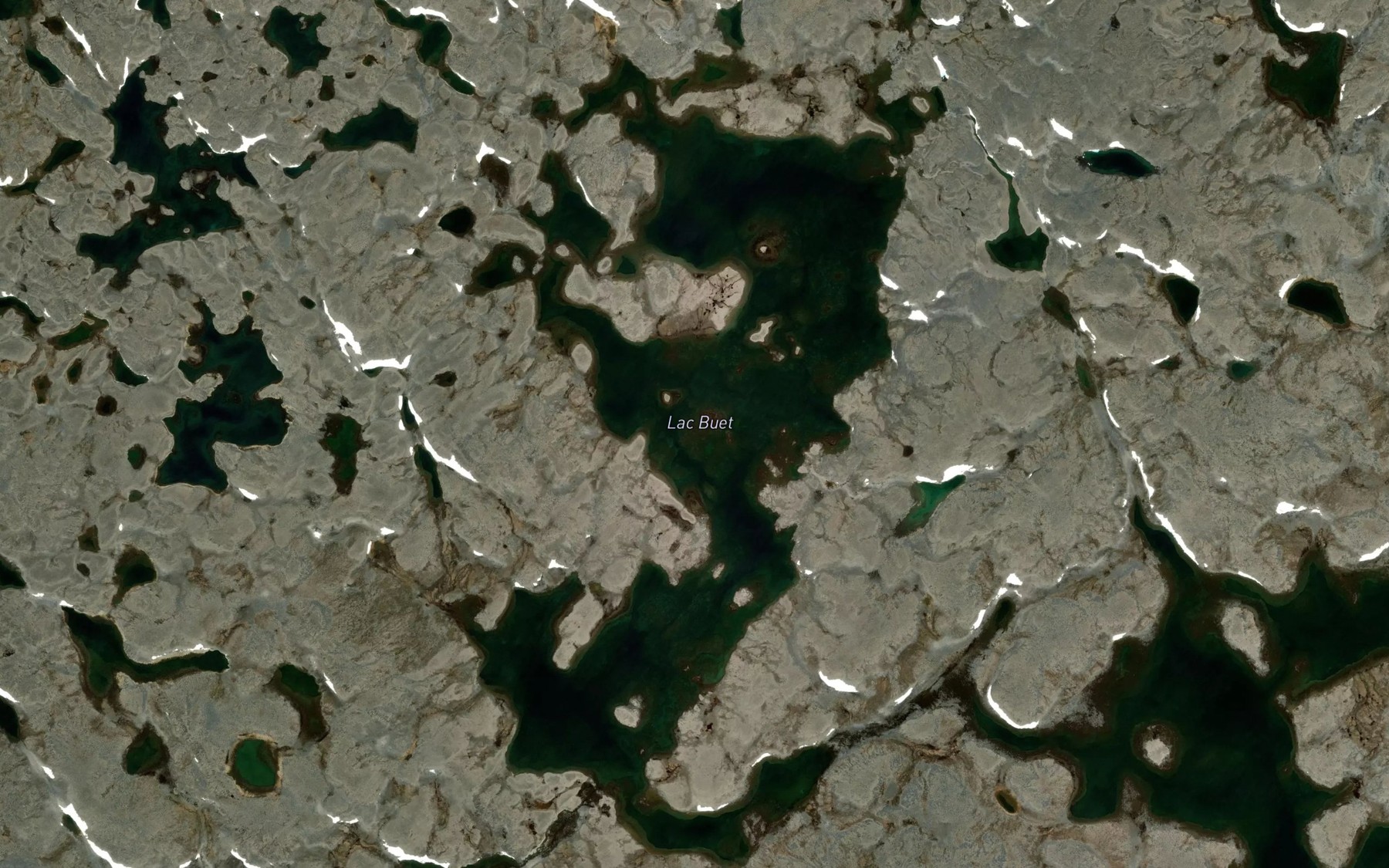 Satellite map of the Lac Buet