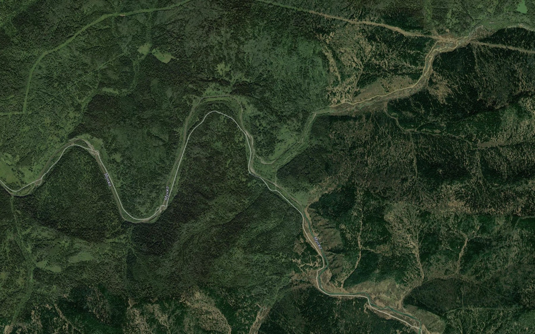 Satellite map of the Koura