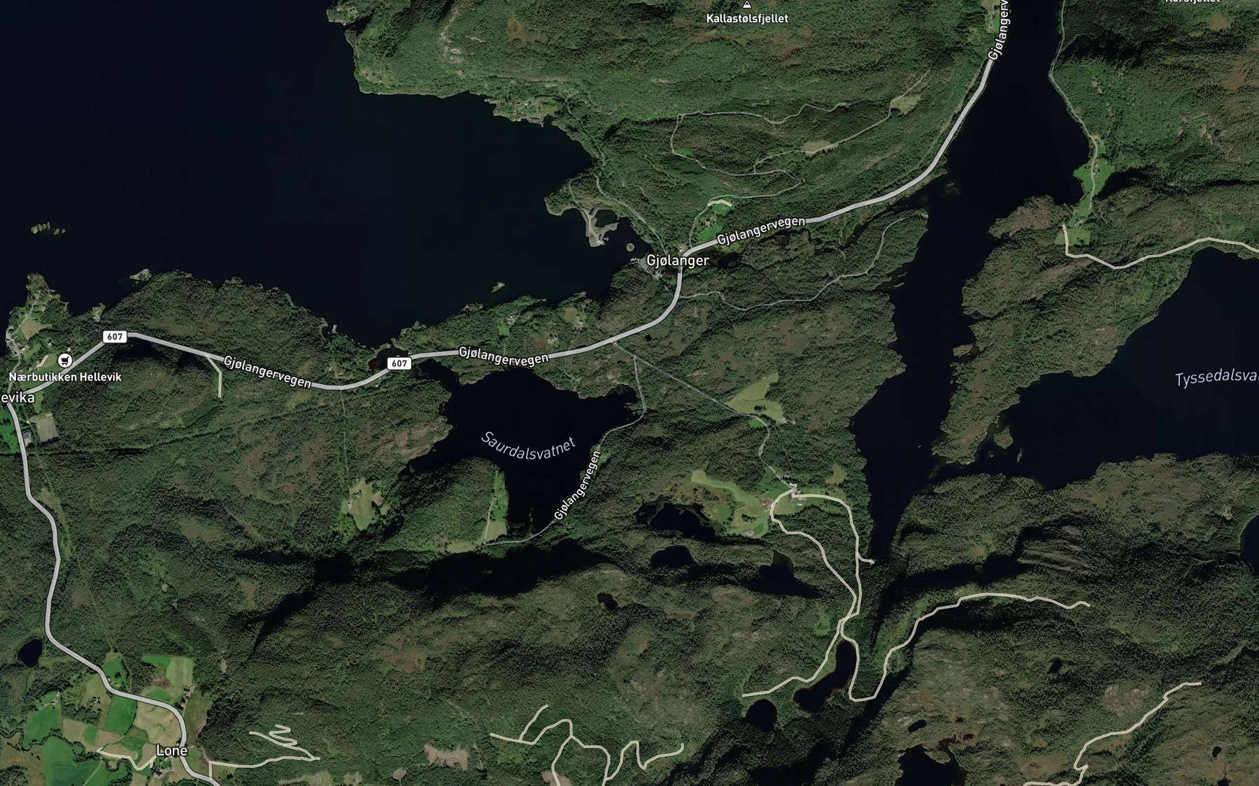 Satellite map of the Trovika