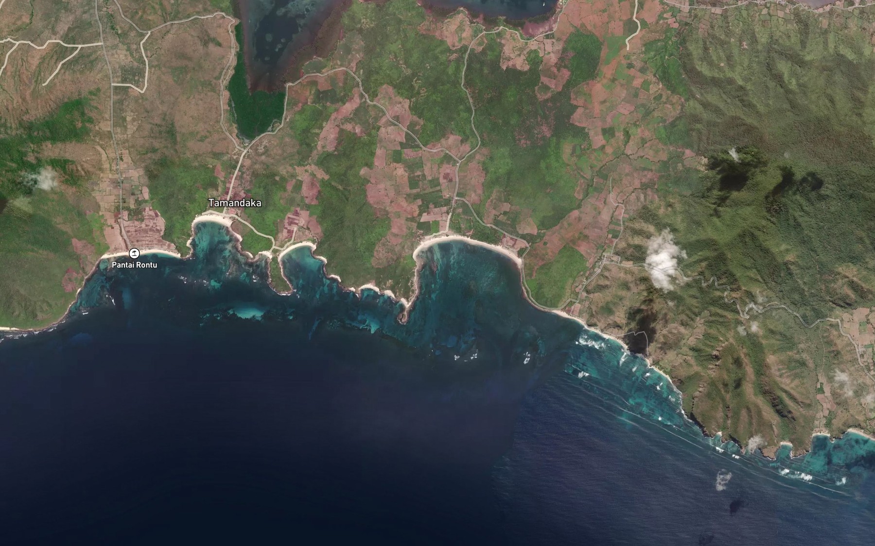 Satellite map of the Teluk Karawo