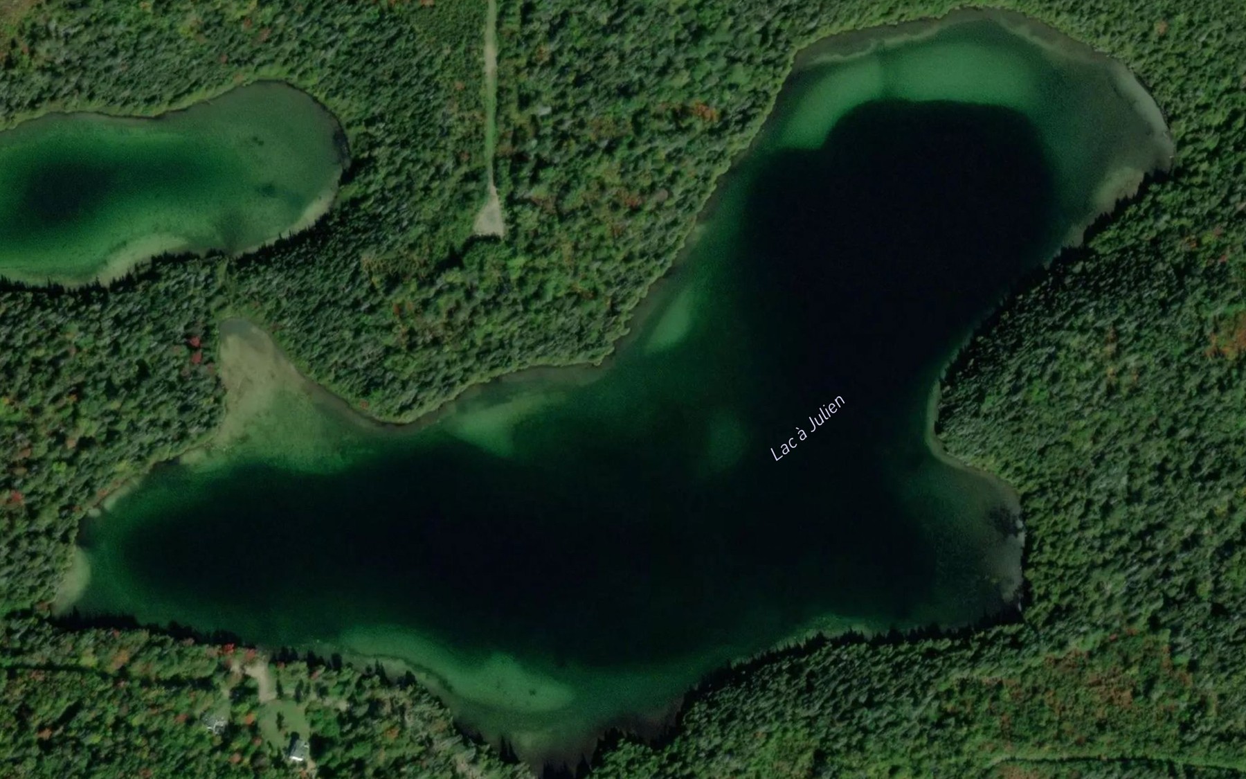 Satellite map of the Lac a Julien