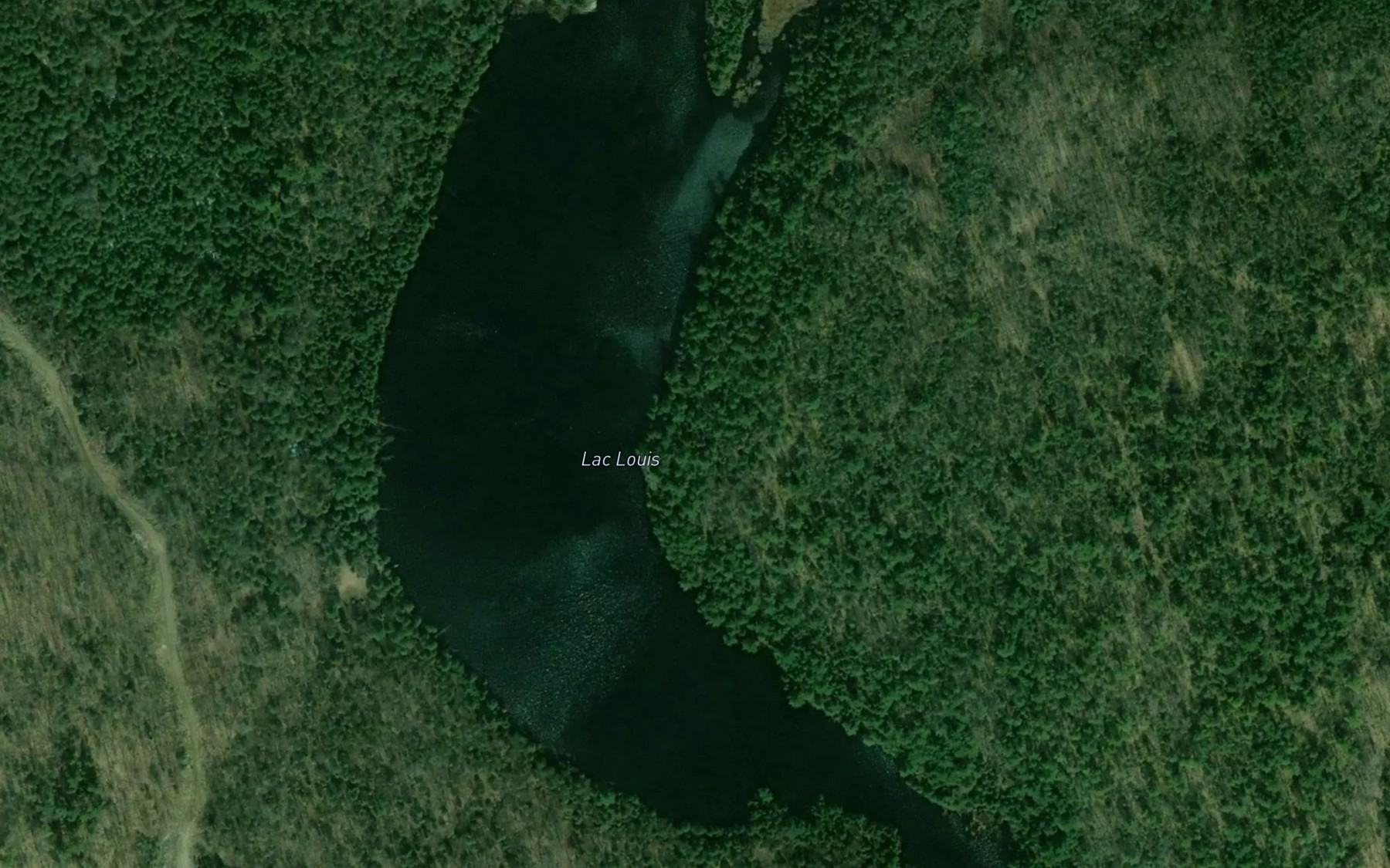 Satellite map of the Lac Louis
