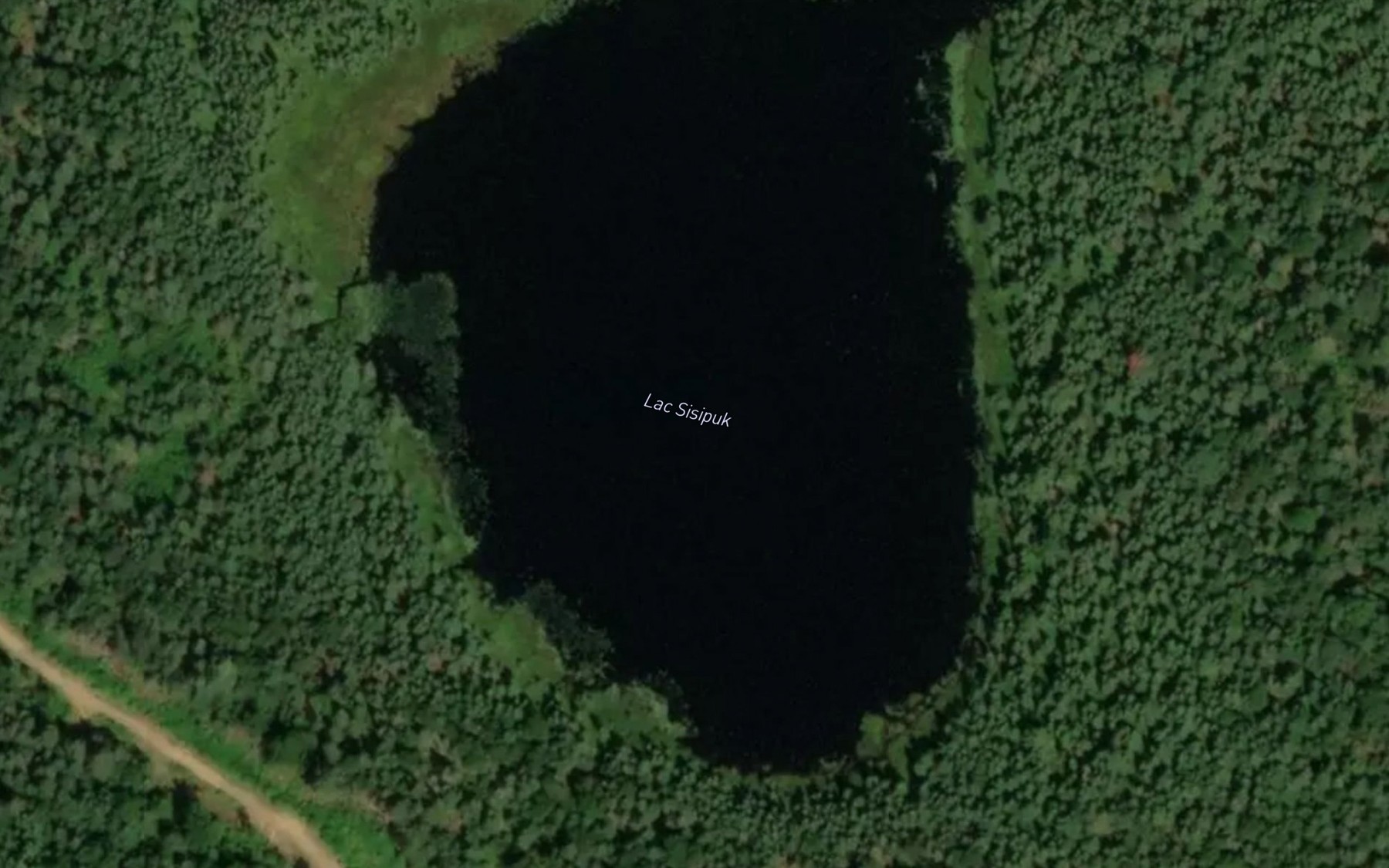 Satellite map of the Lac Sisipuk