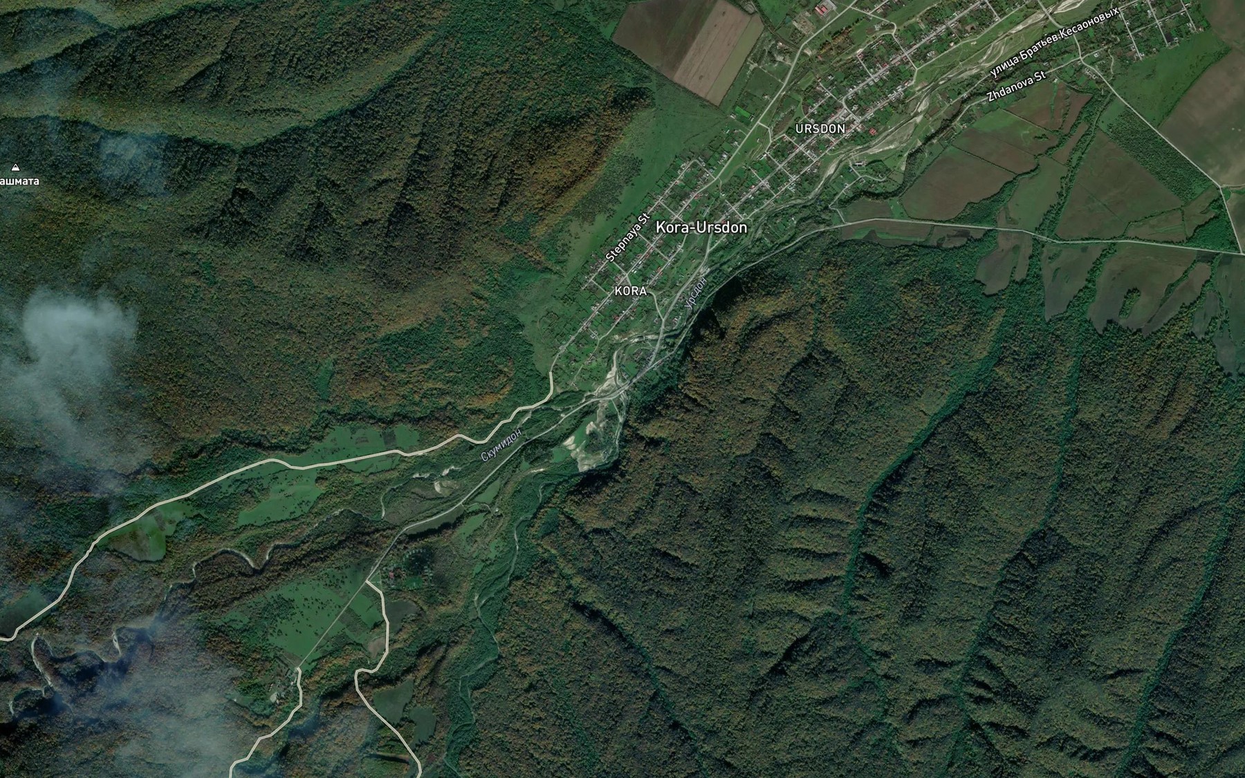Satellite map of the Saverdon