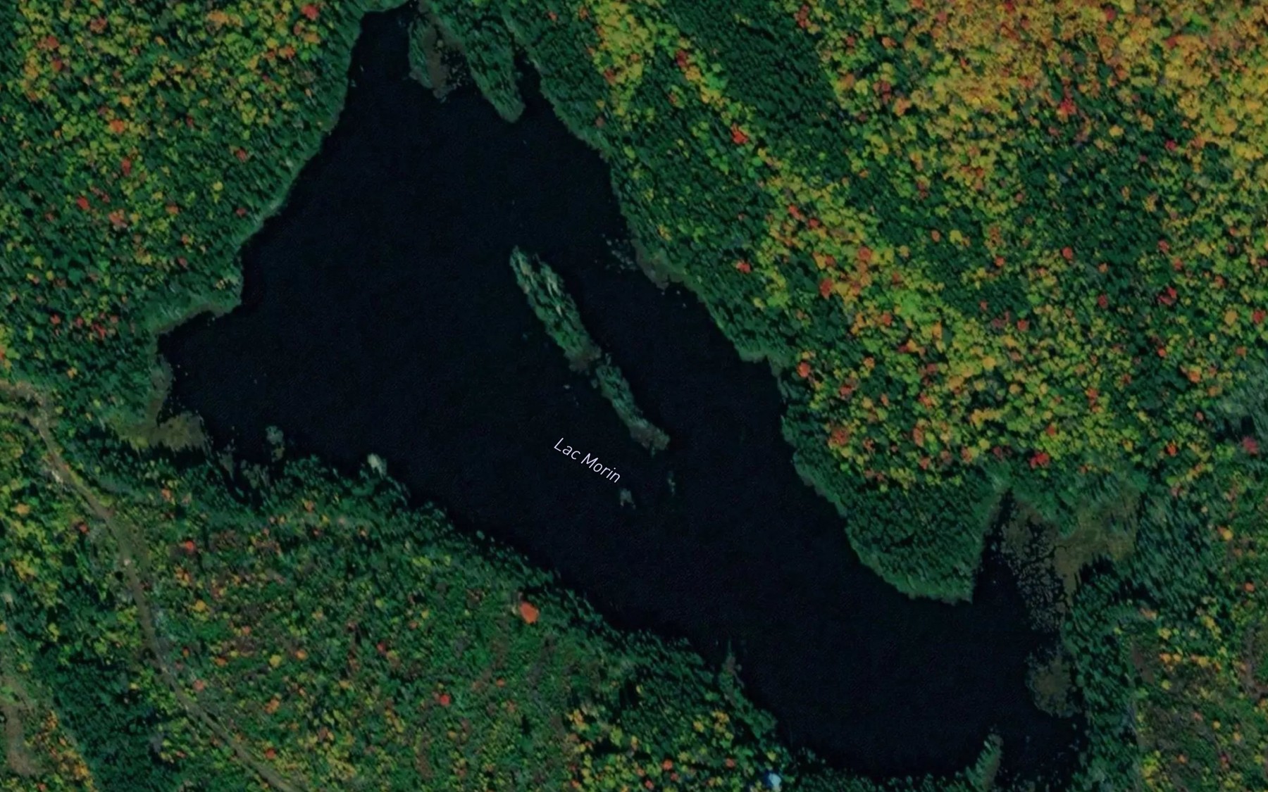 Satellite map of the Lac Morin