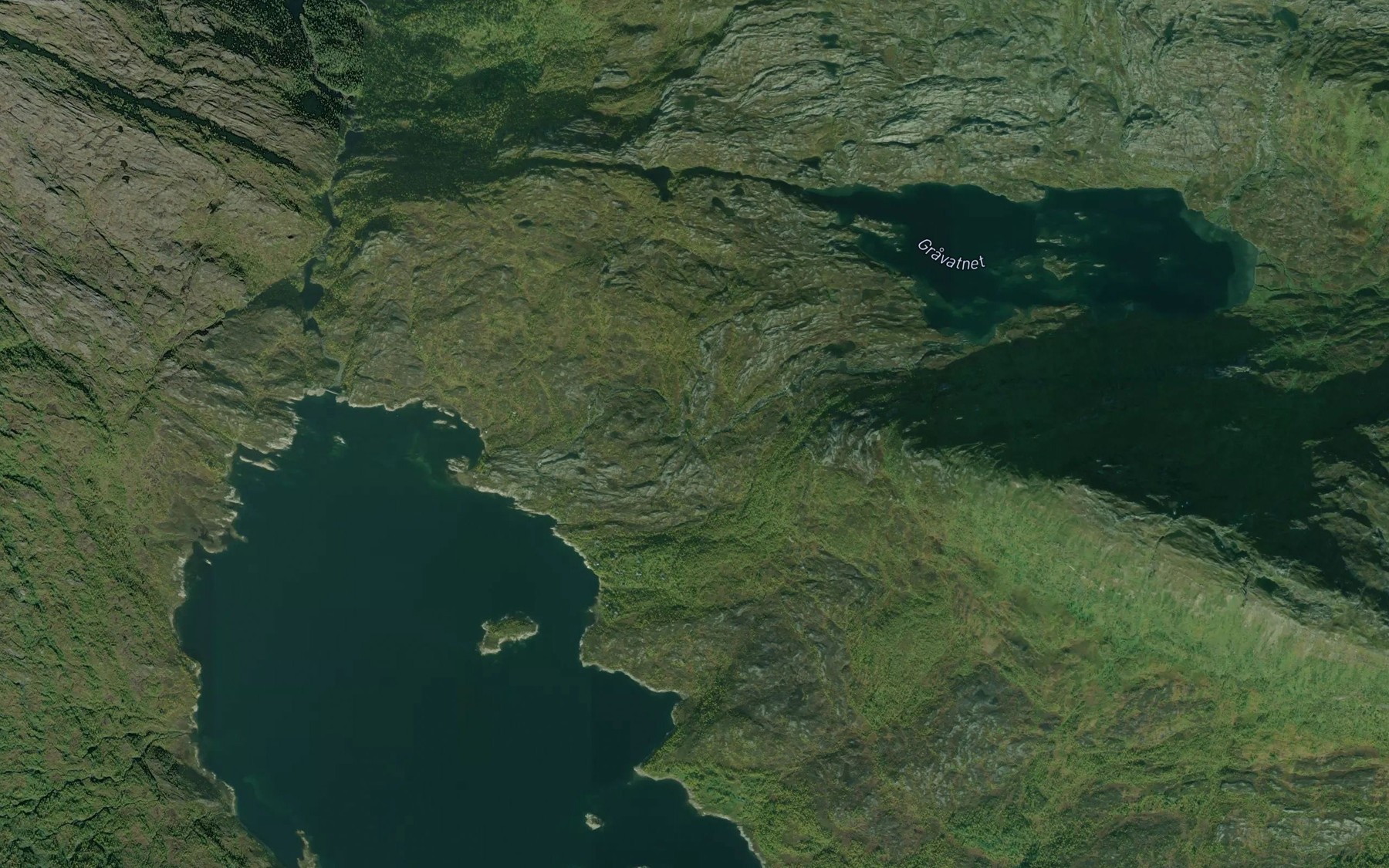 Satellite map of the Kvitaga