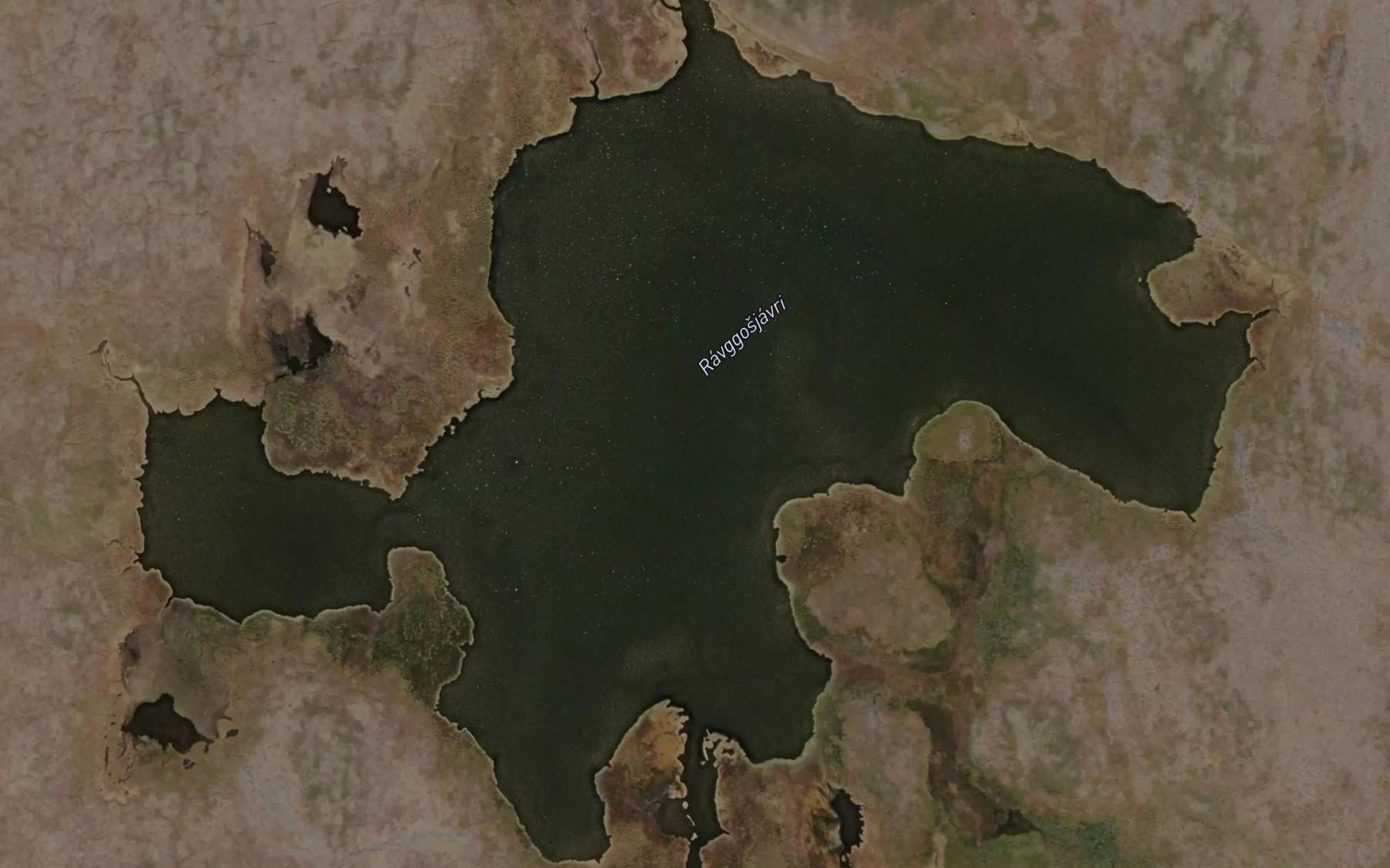 Satellite map of the Ravgusjavri