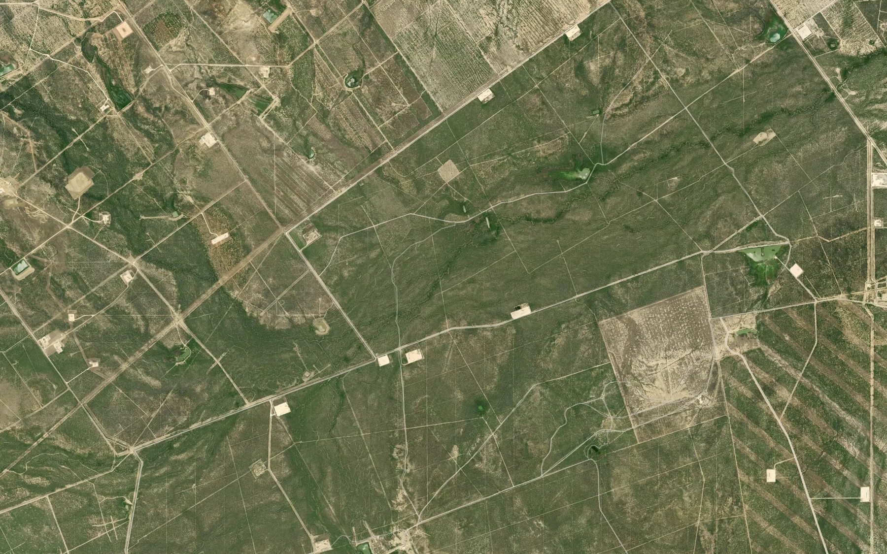 Satellite map of the Velenzuela Creek