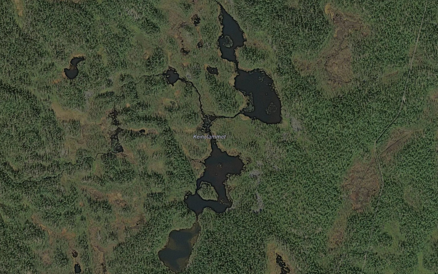 Satellite map of the Keinolammet