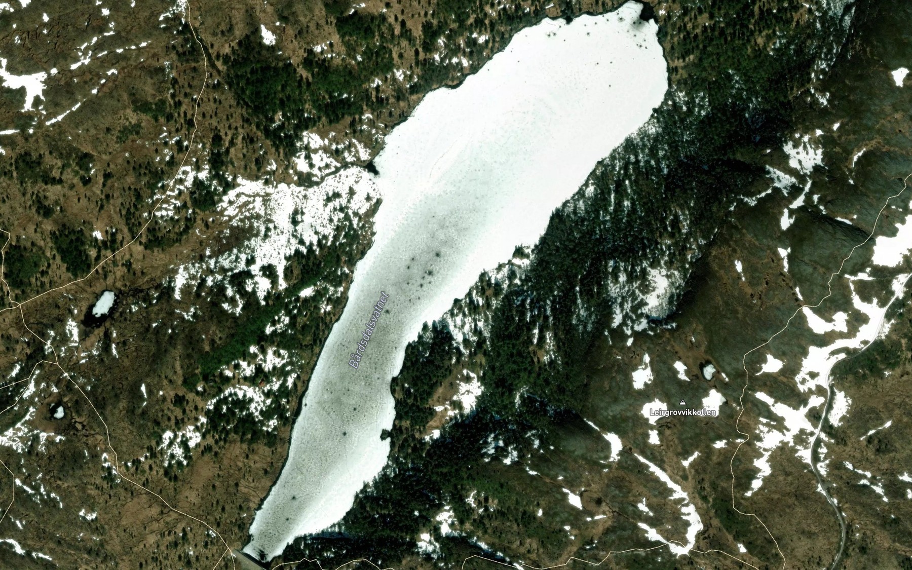Satellite map of the Bardsdalsvatnet