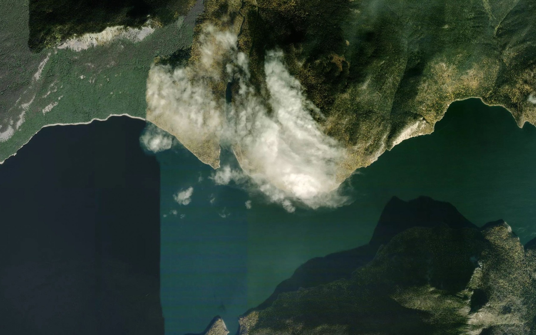 Satellite map of the Lost Cabin Creek