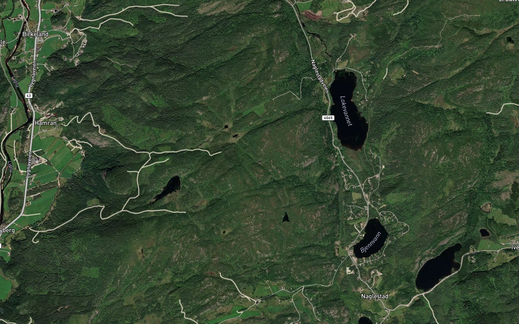 Satellite map of the Faentjodn