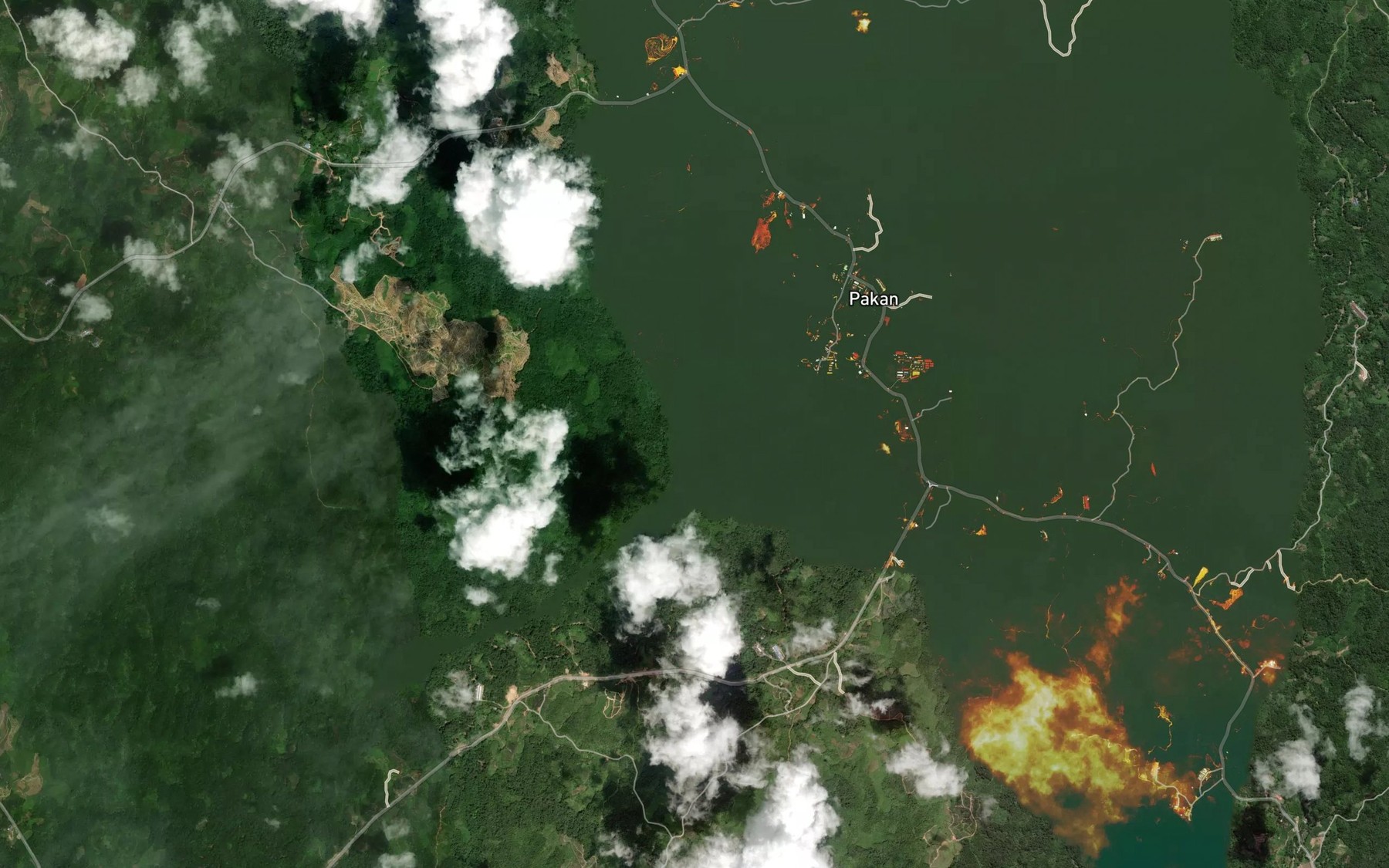 Satellite map of the Sungai Nanga Zabak