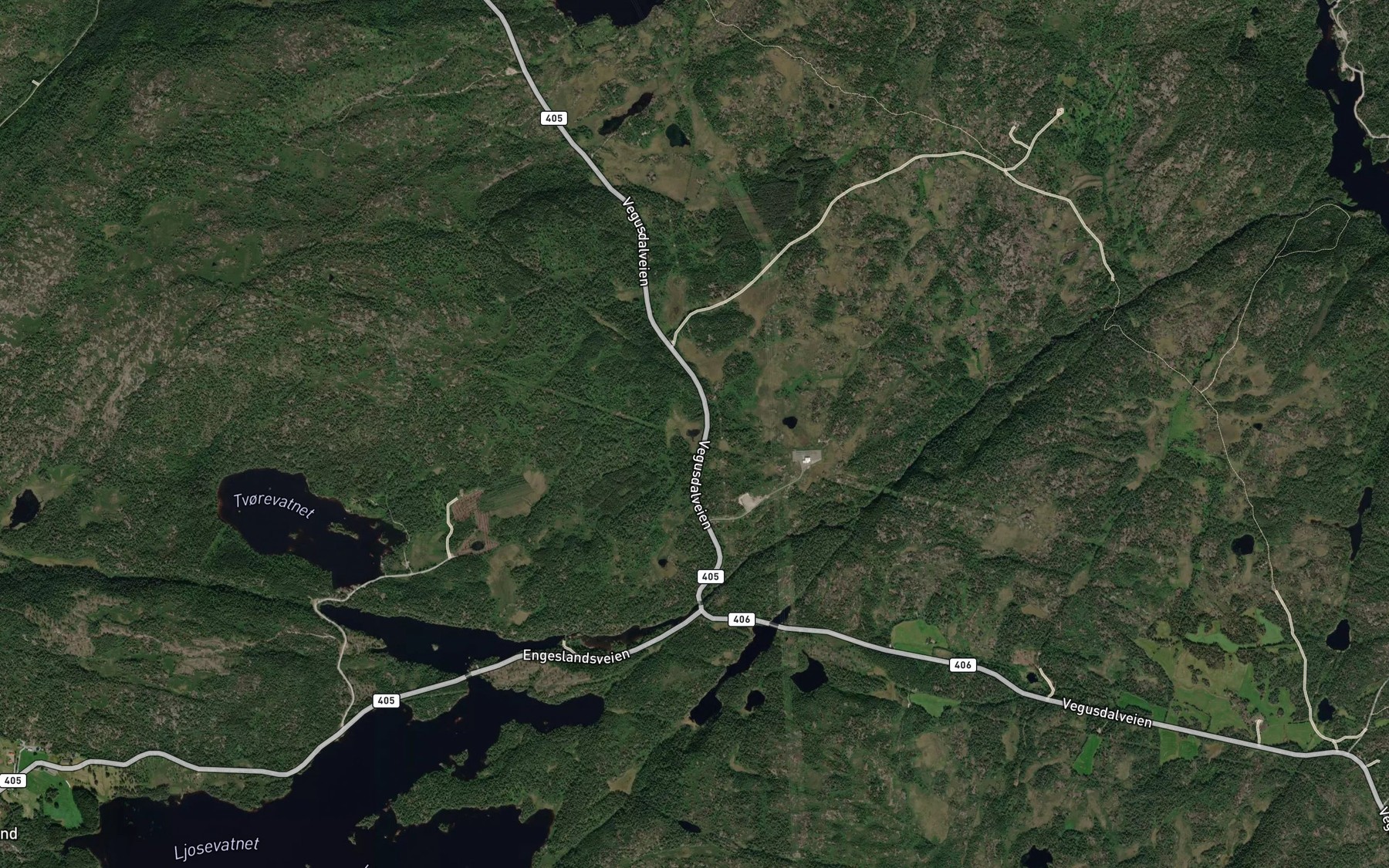 Satellite map of the Vrengetjonn