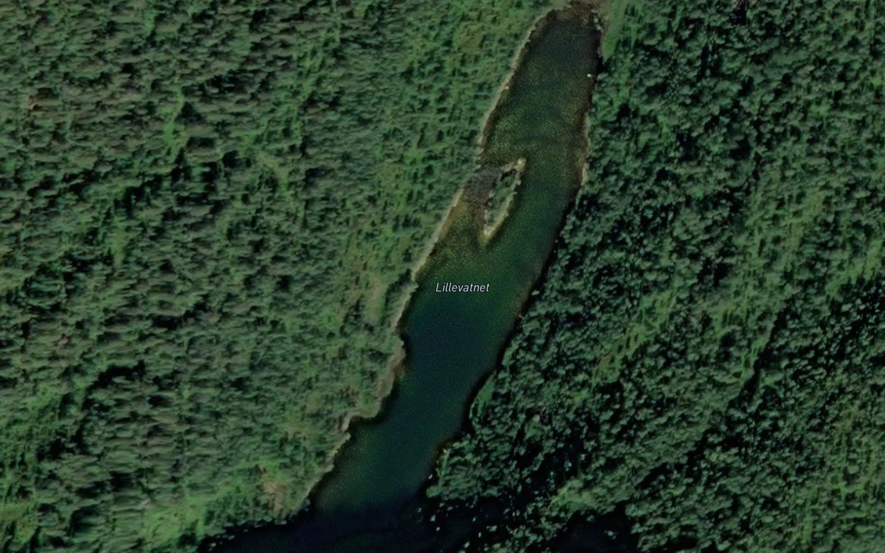 Satellite map of the Litlvatnet